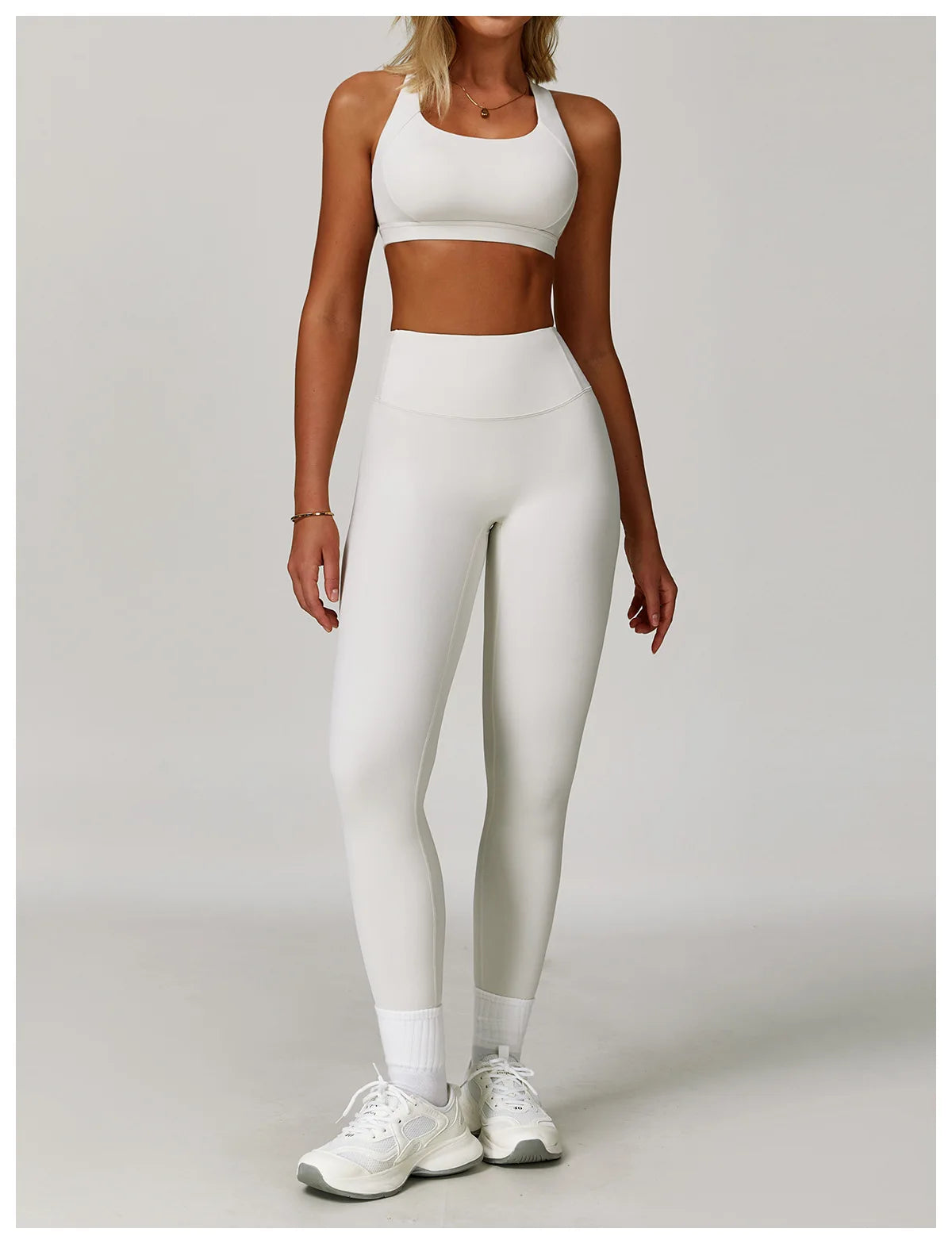 2PCS Women's Tracksuit Athletic Wear Yoga Set Workout Shorts Sportswear Gym Clothing High Waist Leggings Fitness Bra Sports Suit
