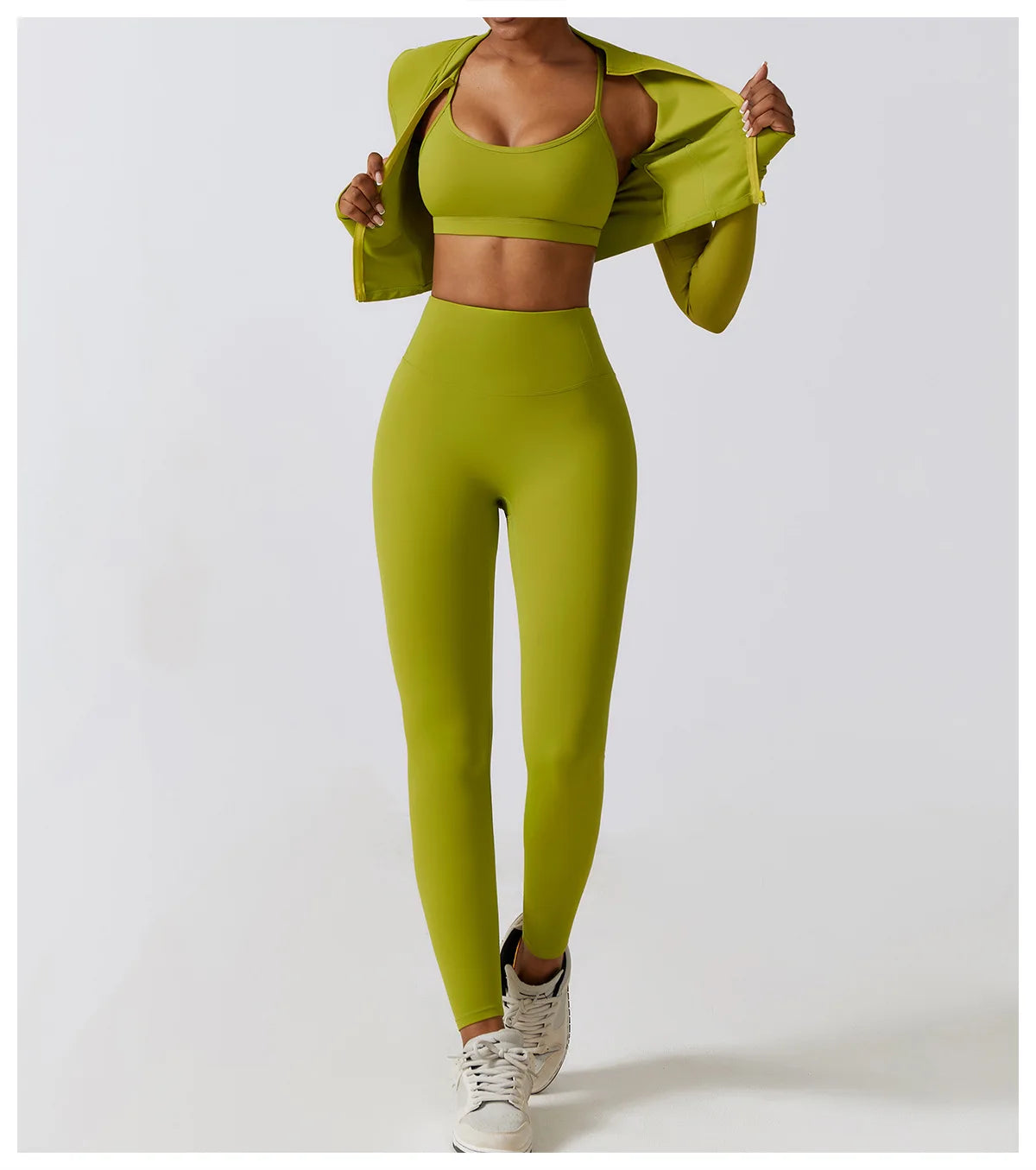 Women's Long Sleeve Top Zipper Jacket Yoga Shirts Running T-Shirt Workout Fitness Gym Sports Top Training Crop Top Clothes