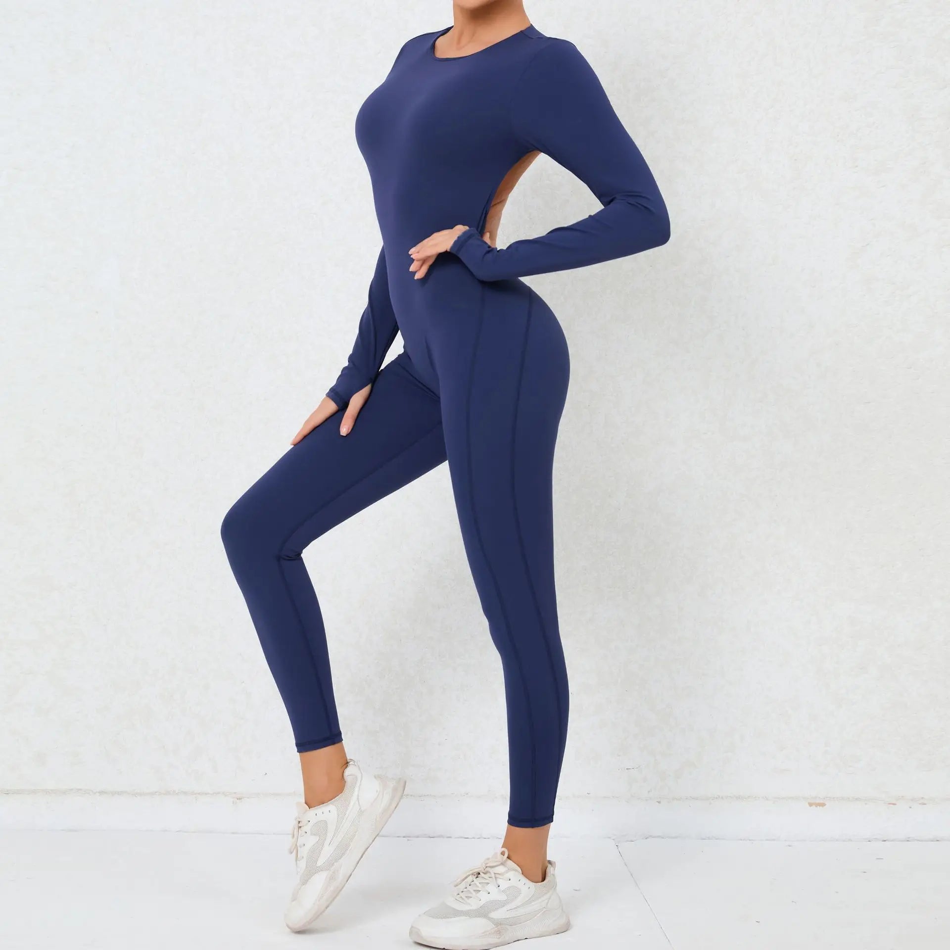 Jumpsuit Gym Yoga Set Women Long Sleeves Sportswear Women Tracksuit Sport Fitness Rompers Female Push Up Workout Bodysuit
