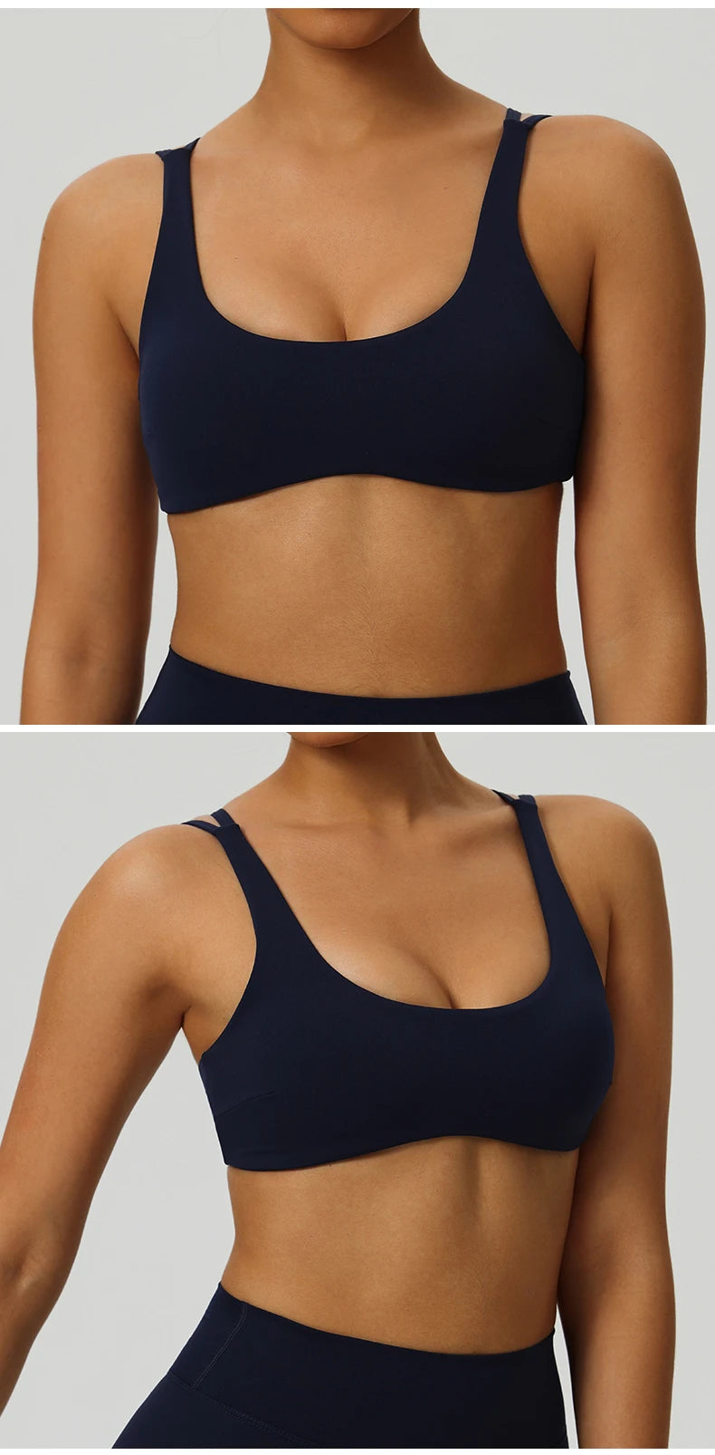Women Tops Back Cross Strap Tank Top Push Up Underwear Running Sports Bra Breathable Soft Fitness Beauty Solid Color Yoga Bra