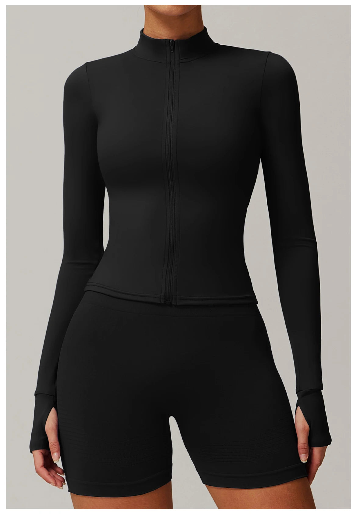 Zipper Yoga Shirts For Women Jacket Long Sleeve Fitness Running Gym Clothes Workout Dry Fit Breathable High Elastic Sports Top