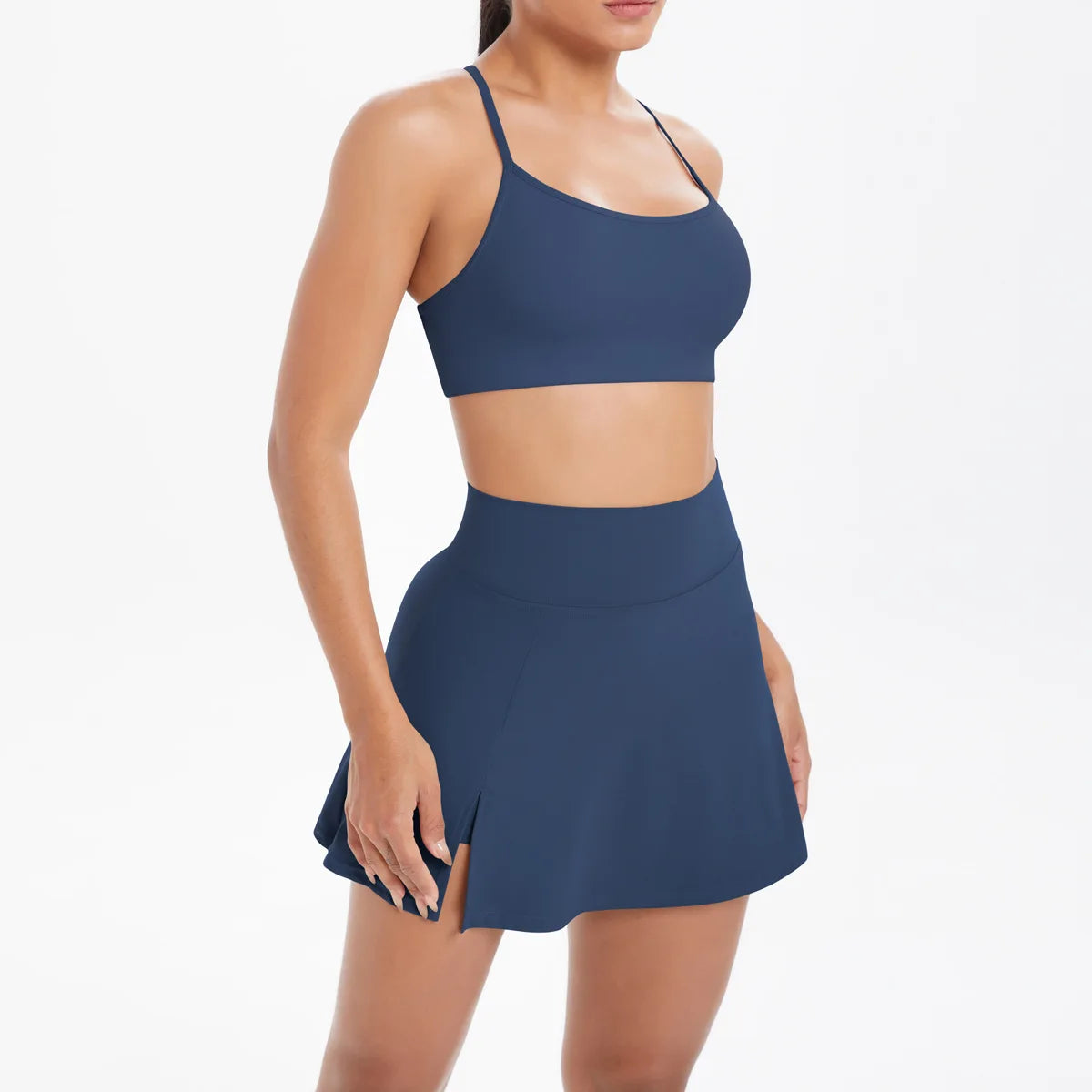 Yoga Outfits Women Tracksuit Sport Bras Shorts Workout Set Women Yoga Clothes Fitness Yoga Short Skirt Gym Set Yoga Sets