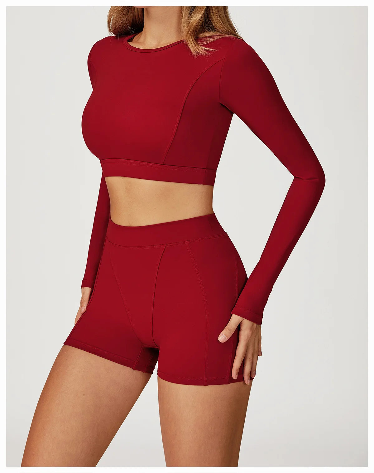 Women Yoga Shirts Crop Top Yoga Long Sleeves Shirts for Women Yoga Sports Running Fitness Gym Clothes Push Up Workout Tops