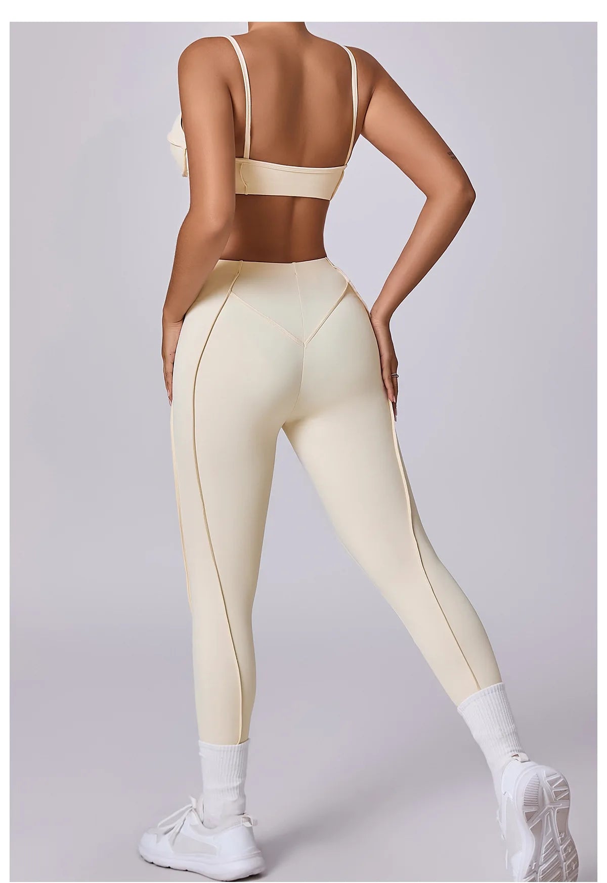 Women's Tracksuit 2 Pieces Seamless Yoga Set Workout Push Up Sportswear Gym Clothing High Waist Leggings Fitness Sports Suits