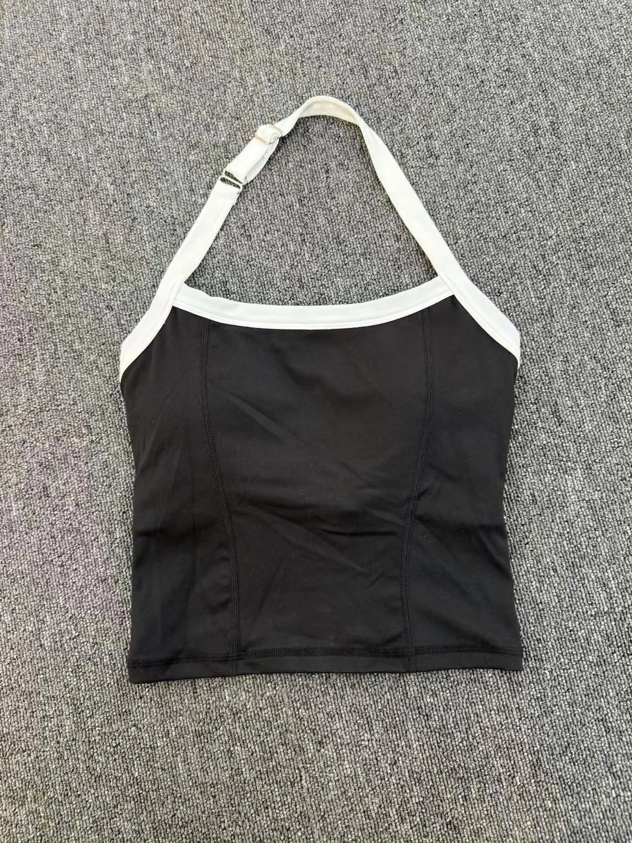 Women Sports Bra Hanging Neck Top Push Up Fitness Yoga Bra Color Blocked Underwear Gym Sport Tops Women Running Vest Bralette