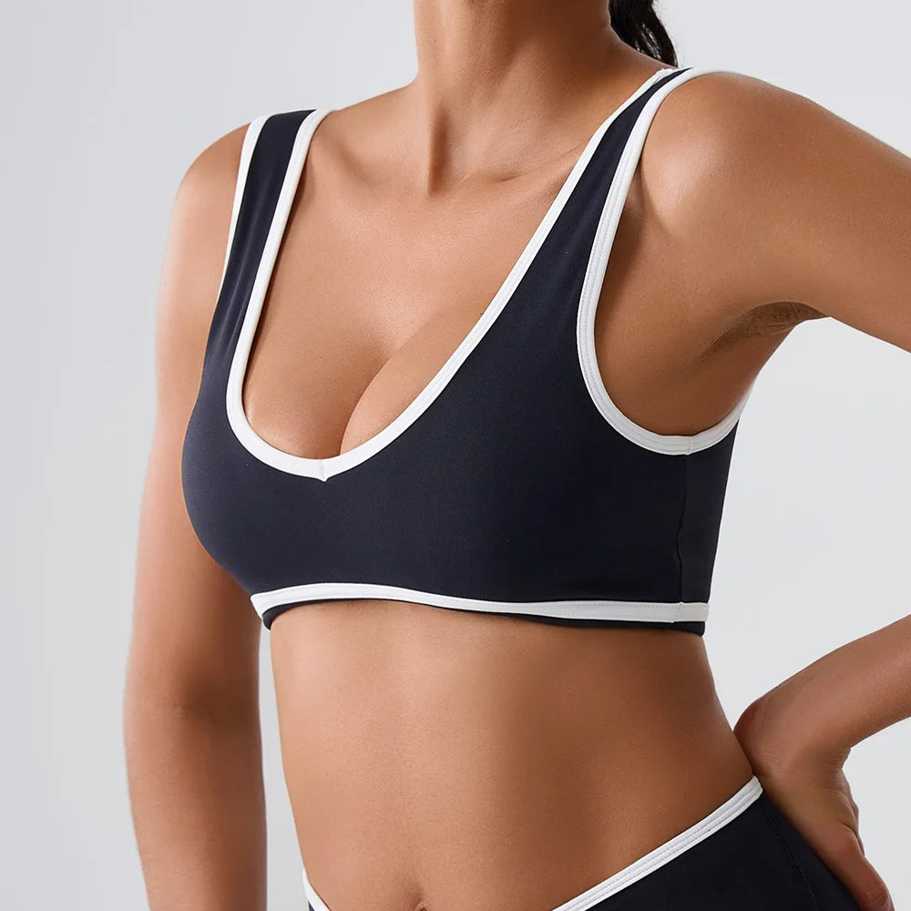 Patchwork Tank Top Women Underwear Gym Women Sports Bra Push Up Crop Tops Fitness Bras Breathable Running Athletic Sportswear