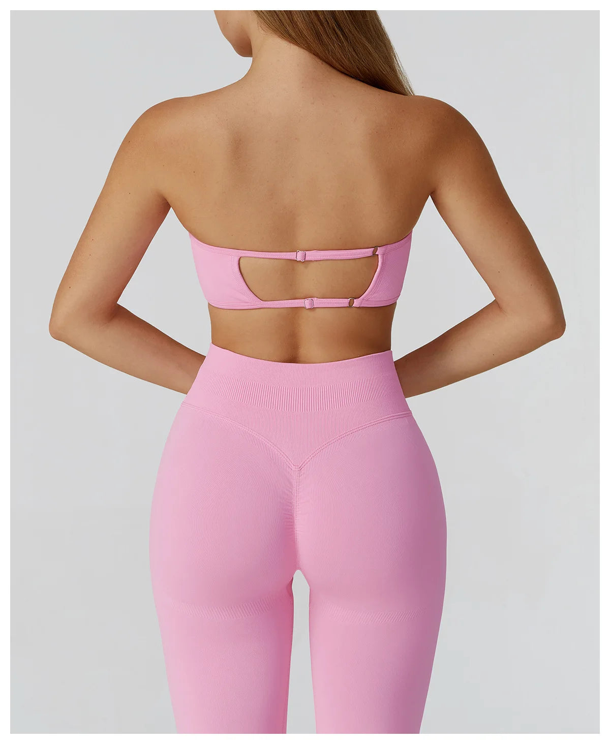 Seamless Women Strapless Yoga Vest Sexy Beautiful Back Sports Bra for Women's Underwear Gym Bra Push Up Quick Drying Fitness Top
