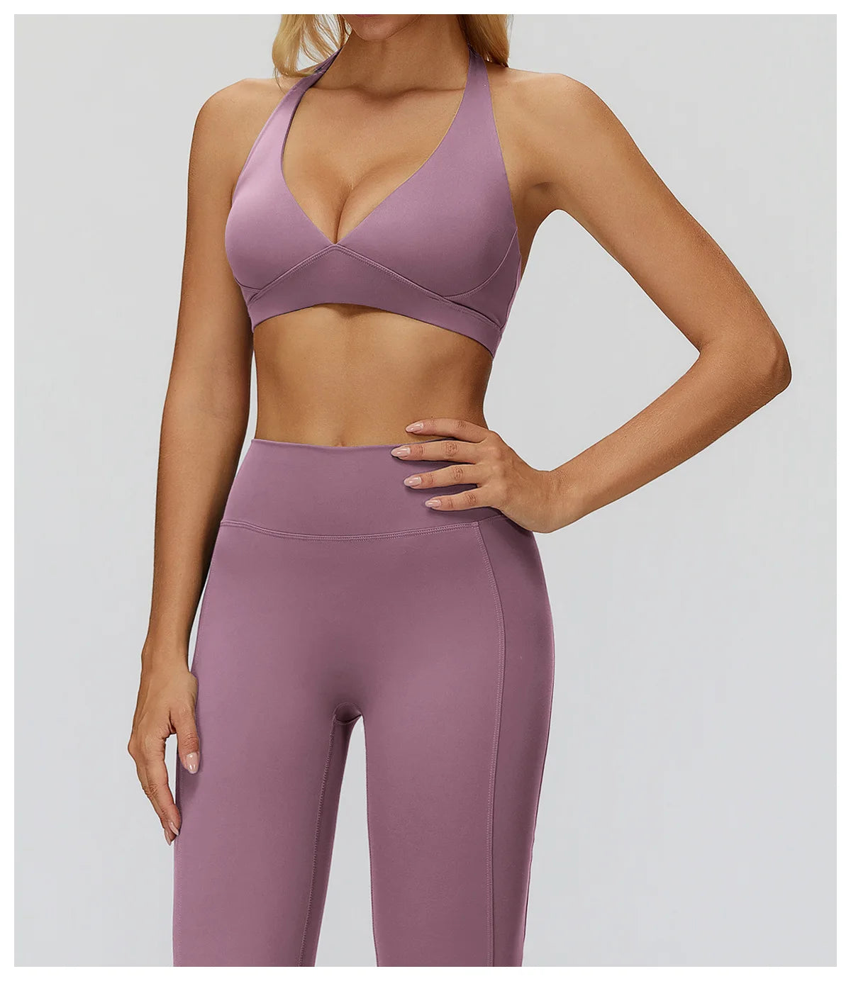 Women Impact Sports Bra Seamless Halter Top High Support Push-up Open Back Gym wear Fitness Push Up Yoga Bra Workout Underwear