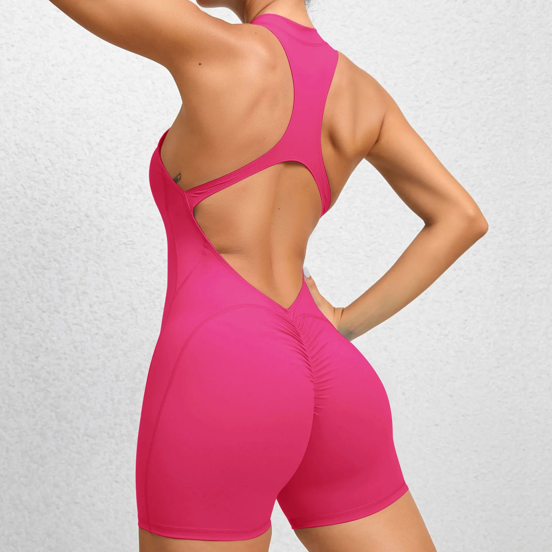 Women's Jumpsuit Fitness Suit Gym Rompers Sports Overalls for Woman Tracksuit Yoga Clothing Zipper Workout Set Sportswear
