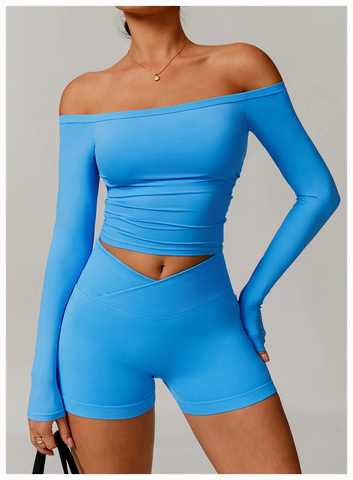 Sexy Yoga Shirts For Women Long Sleeve Fitness Running Push Up Gym Clothes Workout Dry Fit Breathable High Elastic Sports Top