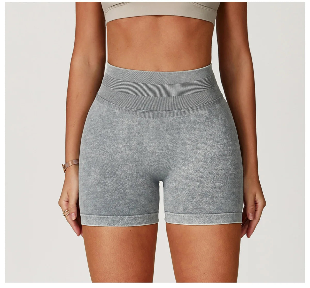 Sand Washed Yoga Shorts Women Yoga Shorts High Waist Workout Shorts Fitness Yoga Lift Butt Fitness Yoga Gym Running Short Pants