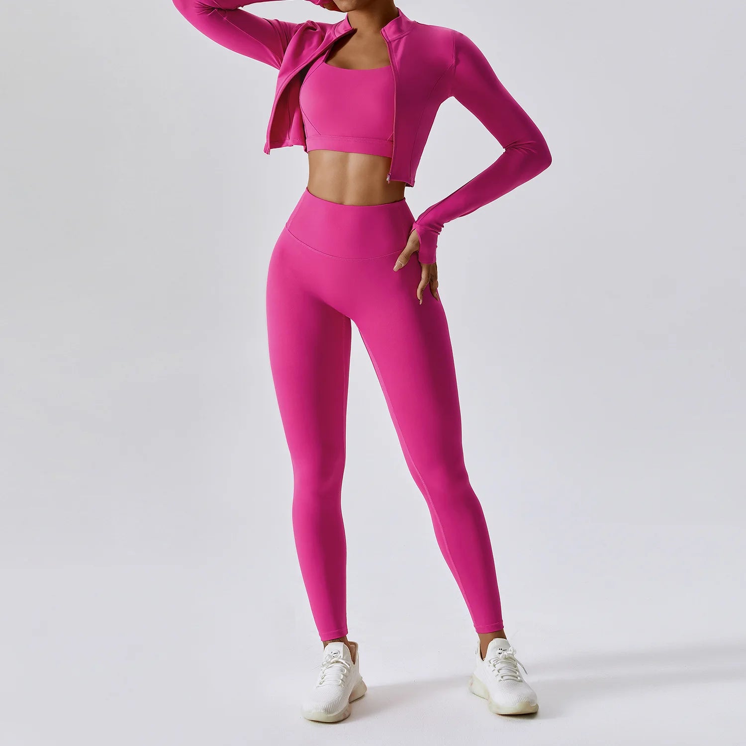2/3PCS Yoga Set Gym Clothes Sportswear Yoga Suits For Women Tracksuit Fitness Set Tracksuits Sports Bra Gym Leggings Yoga Top