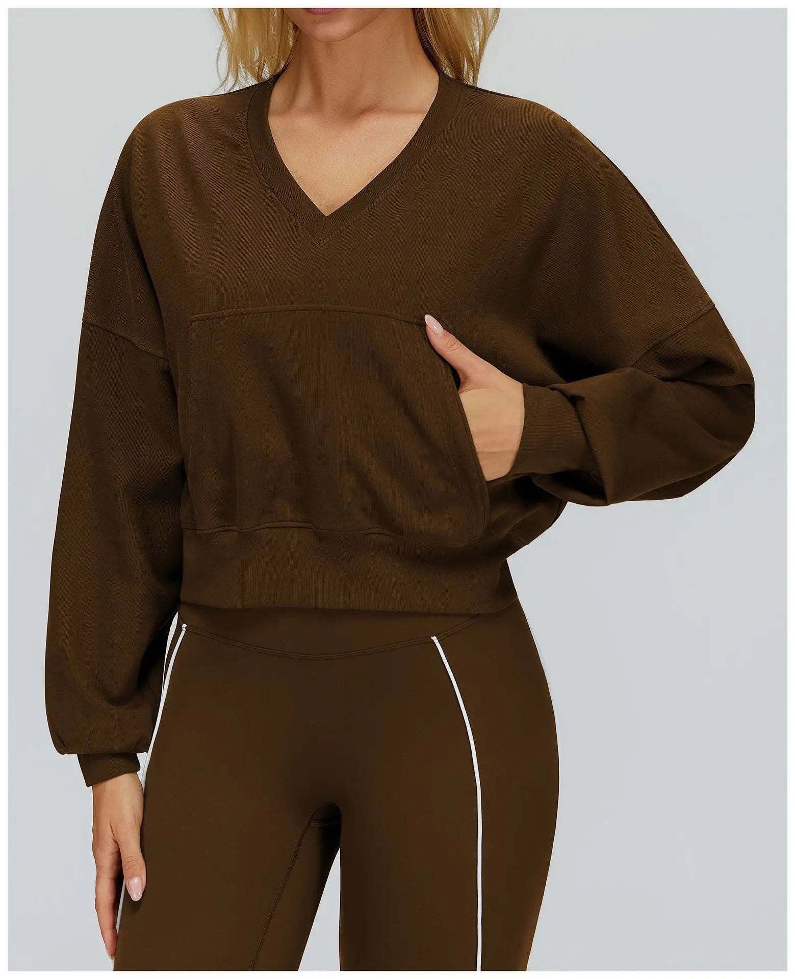 Hooded Hoodie Women's Long Sleeved Warm Windproof Casual Loose Sports Hoodie Outdoor Hiking and Running Sports Jacket