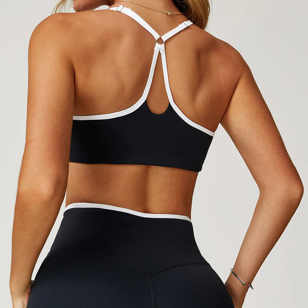 Gym Underwear Women's Sport Bra Sports Bra Anti-sweat Breathable Yoga Bra Shockproof Crop Top Fitness Top Push Up Workout Tops