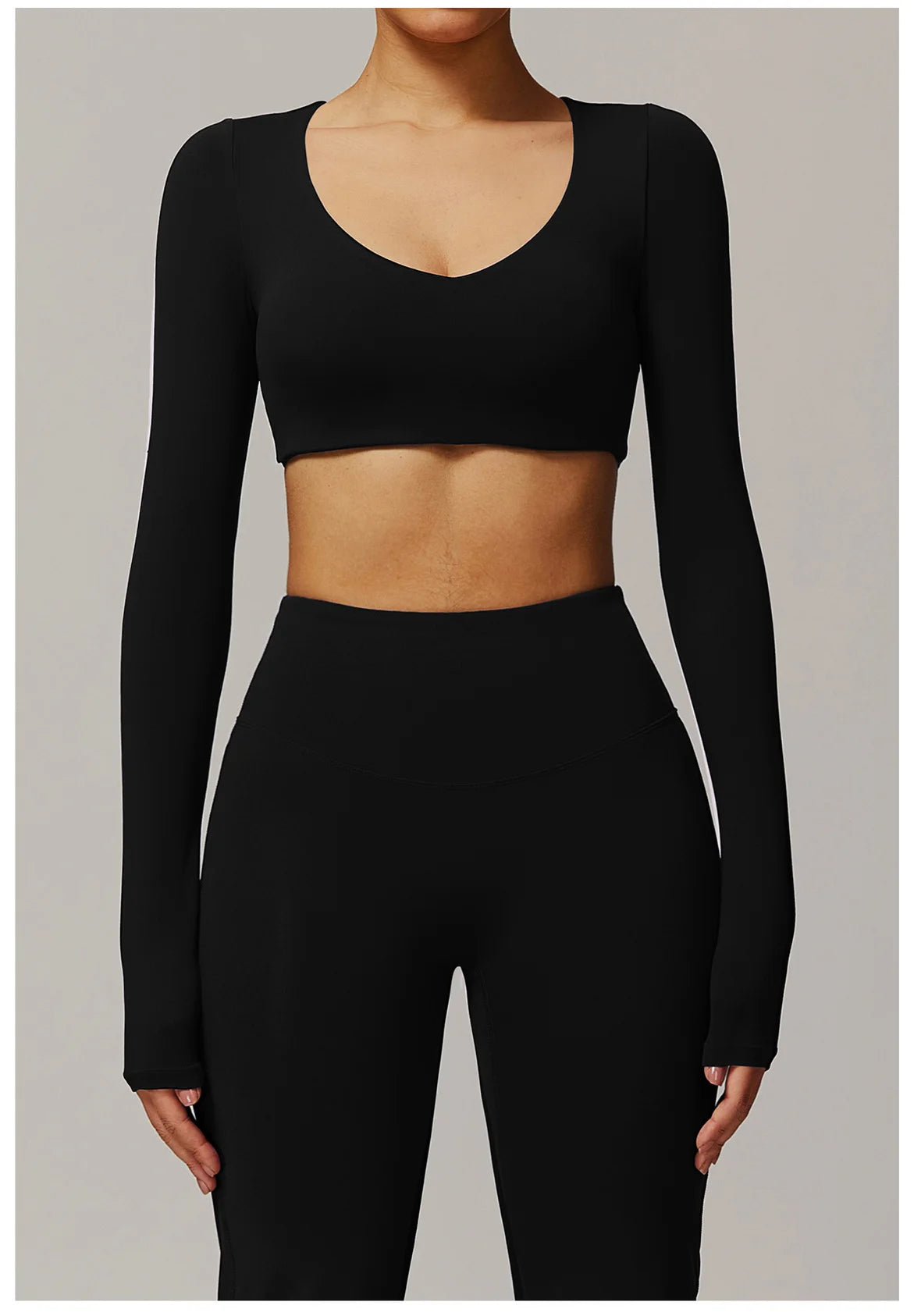 Yoga Shirts For Women Crop Top Long Sleeve Fitness Running Women Gym Clothes Workout Dry Fit Breathable High Elastic Sports Tops
