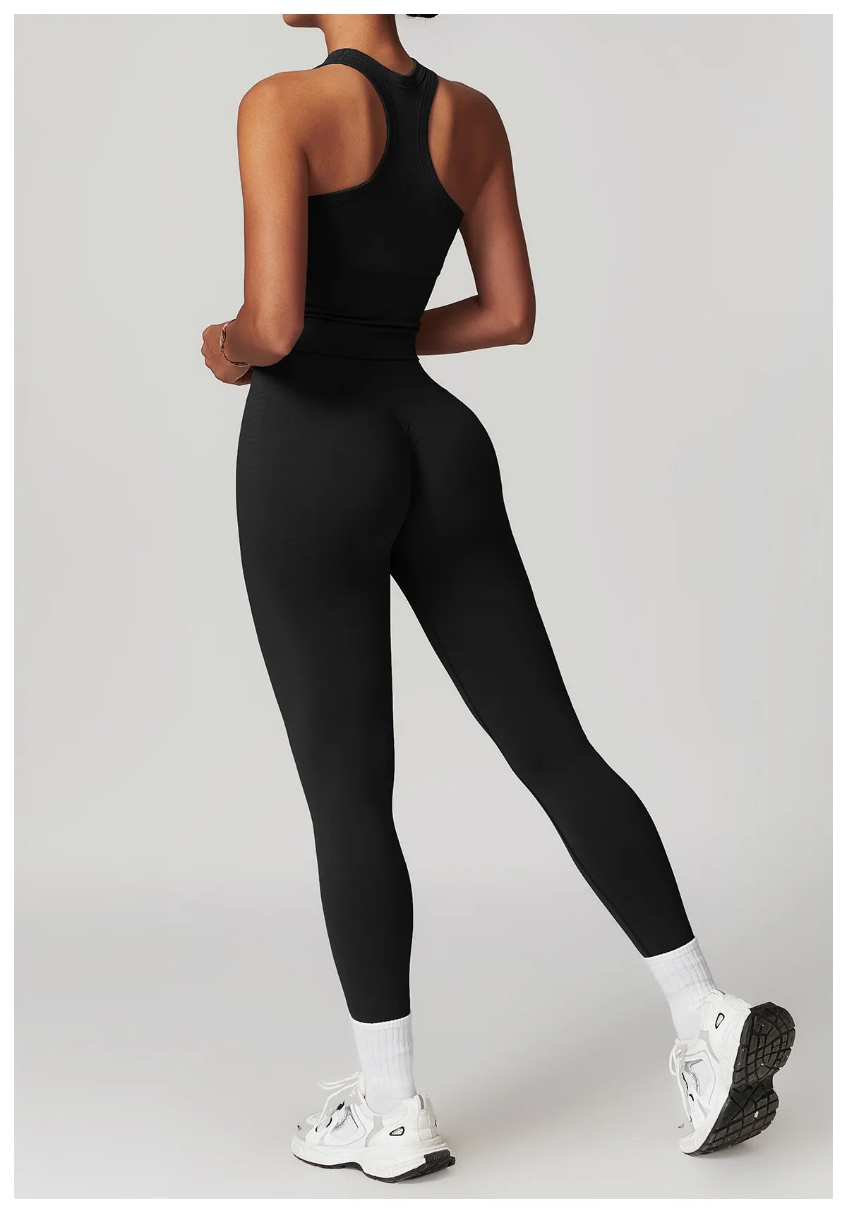 2PCS Seamless Women Tracksuit Yoga Set Workout Outfit Sportswear Gym Clothing Fitness Long Sleeve High Waist Legging Sports Suit