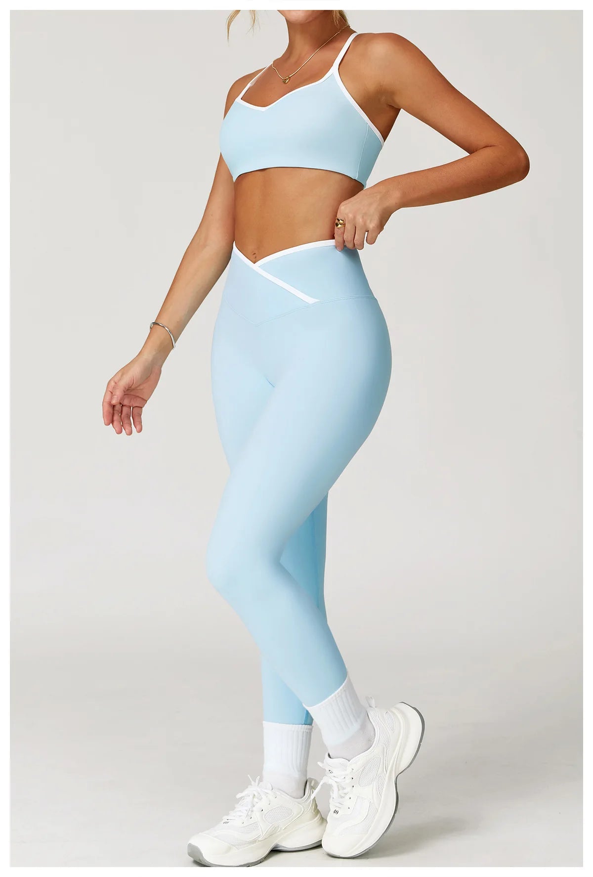 Women's Clothes Yoga Set 2 Pieces Workout Tracksuit Sportswear Gym Clothing High Waist Bell-bottoms Sexy Fitness Bta Sports Suit