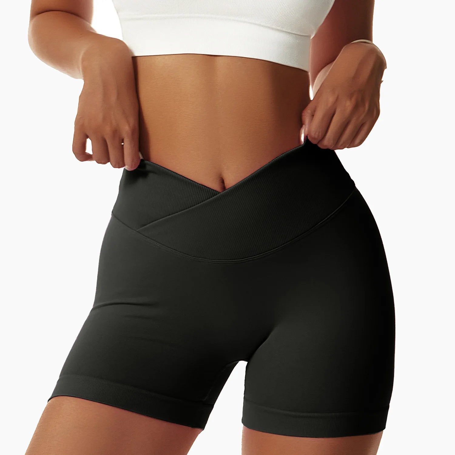 Summer Seamless Yoga Shorts High Waist Elasticity Sports Leggings Women Breathable Cycling Shorts Buttock Lift Gym Shorts Women