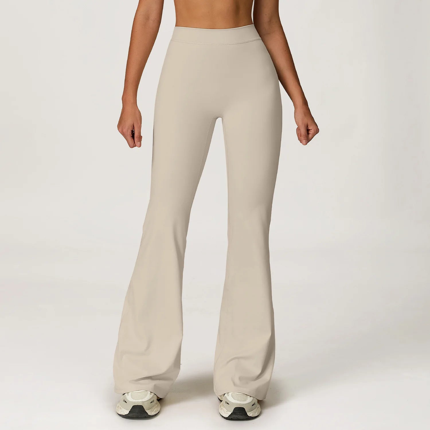 High Waist Flared Leggings Women Gym Fitness Yoga Pants Workout Runing Sport Leggings Women's Control Tummy Yoga Wide Leg Pants