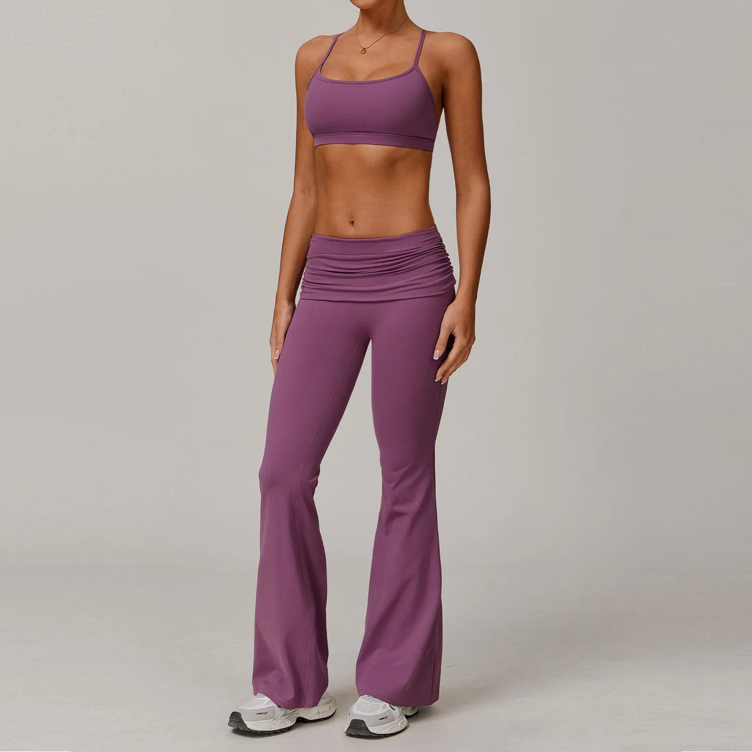 Yoga Clothes 2 Piece Women's Tracksuit Athletic Wear Pilates Fitness Suit Gym Workout Push Up Clothes Sports Bra Leggings Suit
