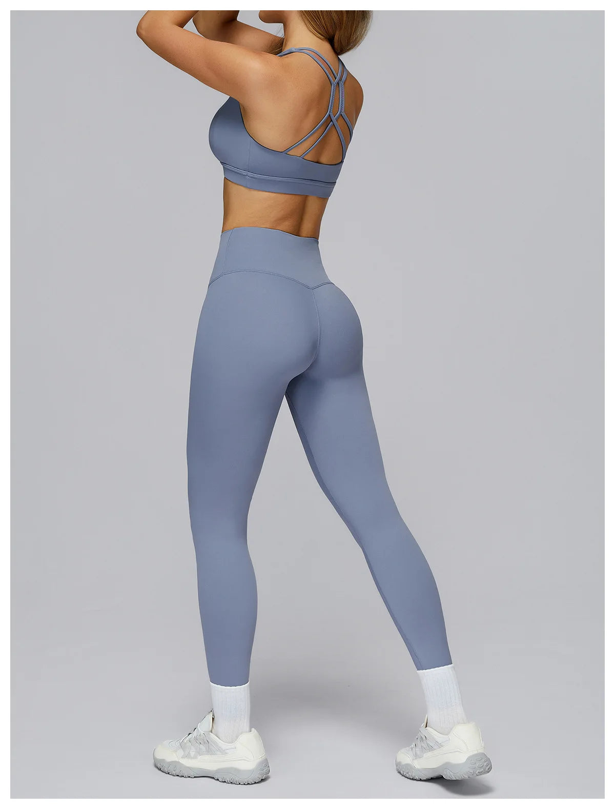 2PCS Yoga Suit Women Tracksuit Sports Bra High Waist Leggings Shorts Outfit Gym Set Fitness Workout Clothes Running Sportswear