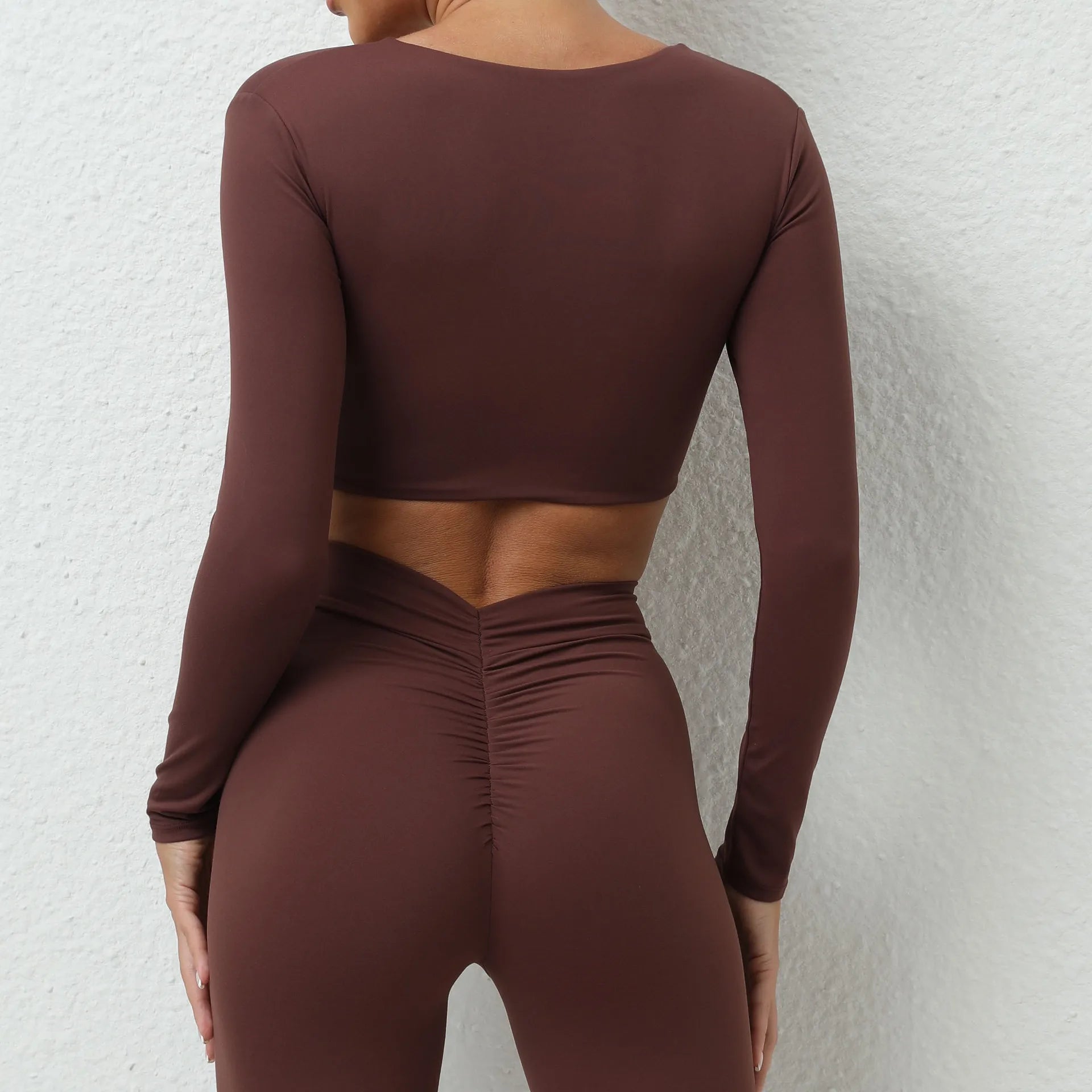 Women's Shirt Crop Top Fitness Shirts Gym Running Workout Long Sleeve T-shirt Sexy Sports Top Woman Yoga Tops Push Up Activewear