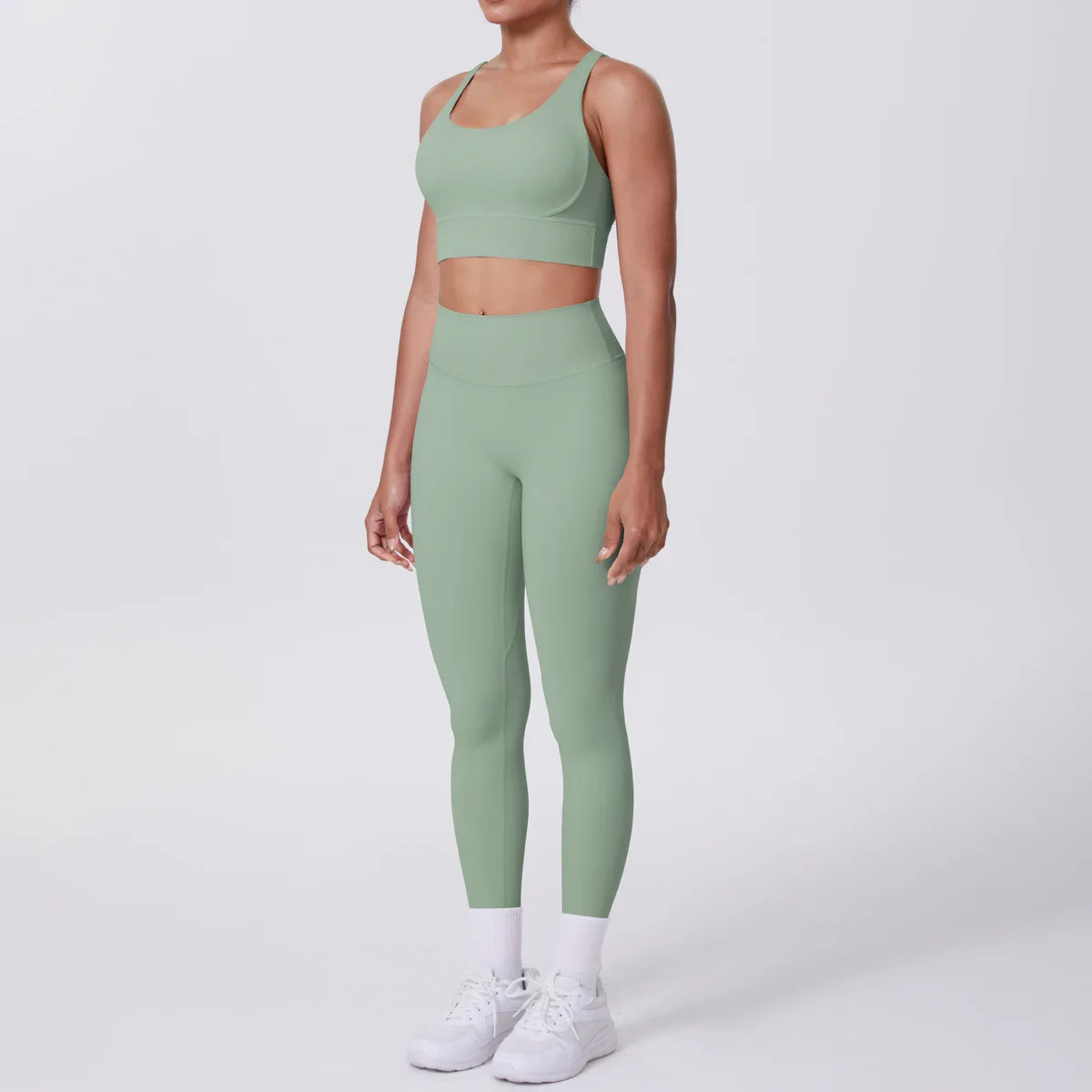 JJUREN Seamless Yoga Suit Women Tracksuit Sports Bra High Waist Leggings Yoga Outfit Gym Set Fitness Workout Clothes Sportswear