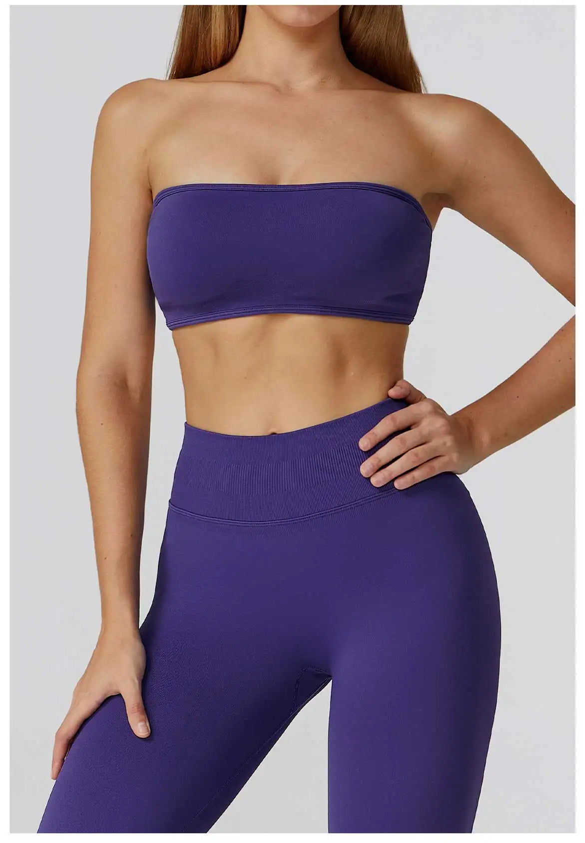 Seamless Women Strapless Yoga Vest Sexy Beautiful Back Sports Bra for Women's Underwear Gym Bra Push Up Quick Drying Fitness Top