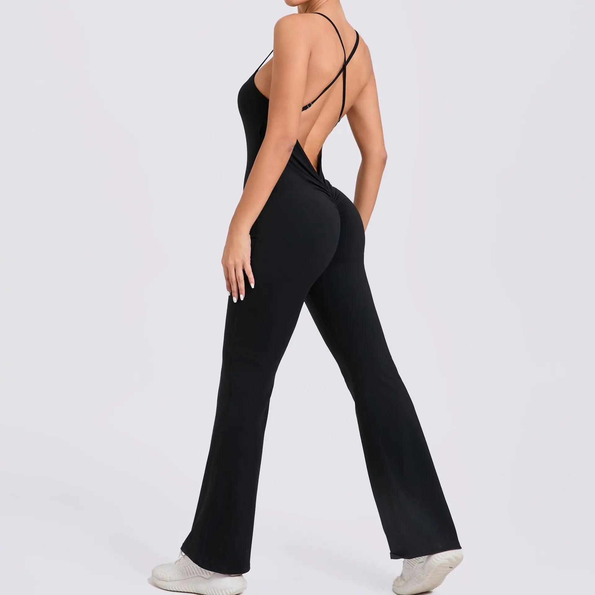 Workout Clothes Women Tracksuit Yoga Set Backless Jumpsuits One Piece Fitness Workout Rompers Sportswear Push Up Gym Set