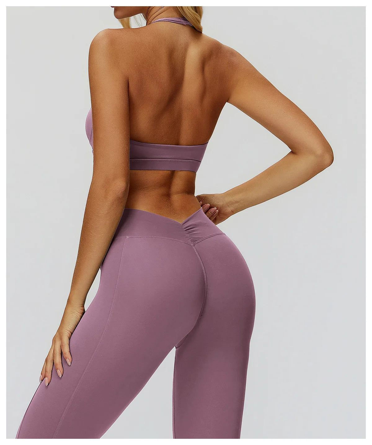 Women Impact Sports Bra Seamless Halter Top High Support Push-up Open Back Gym wear Fitness Push Up Yoga Bra Workout Underwear