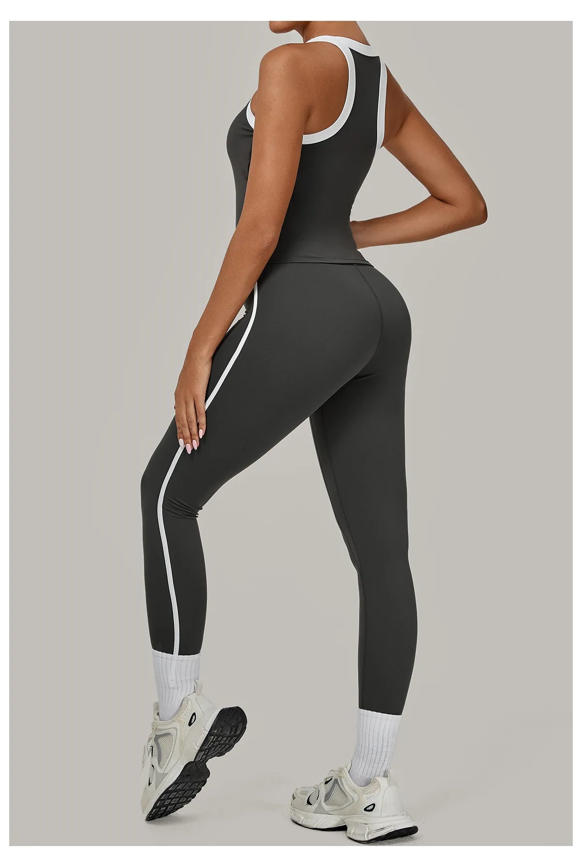 2 Pieces Yoga Set Women's Tracksuit Workout Clothes Sportswear Gym Clothing High Waist Leggings Fitness Bra Push Up Sports Suits