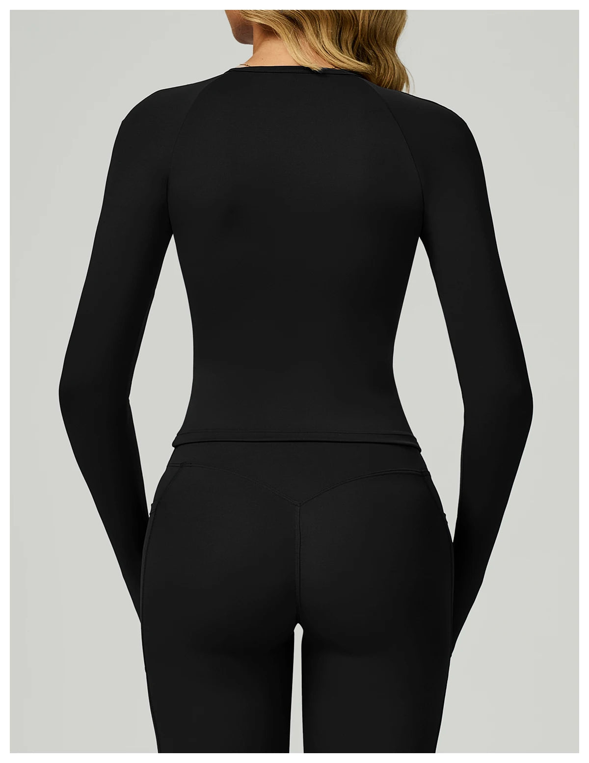Women's Long Sleeve Top Yoga Shirts Running T-Shirt Workout Fitness Long Sleeve Gym Push Up Sports Top Sexy Training Crop Top