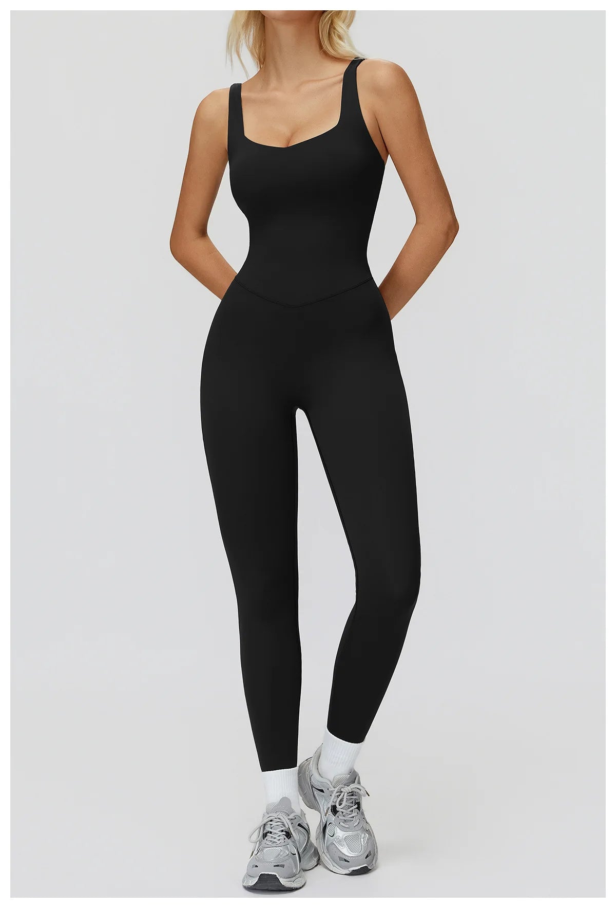 Women's Tracksuit Yoga Set Jumpsuits One Piece Fitness Rompers Sleeveless Sportswear Gym Set Push Up Bodysuits Workout Clothes