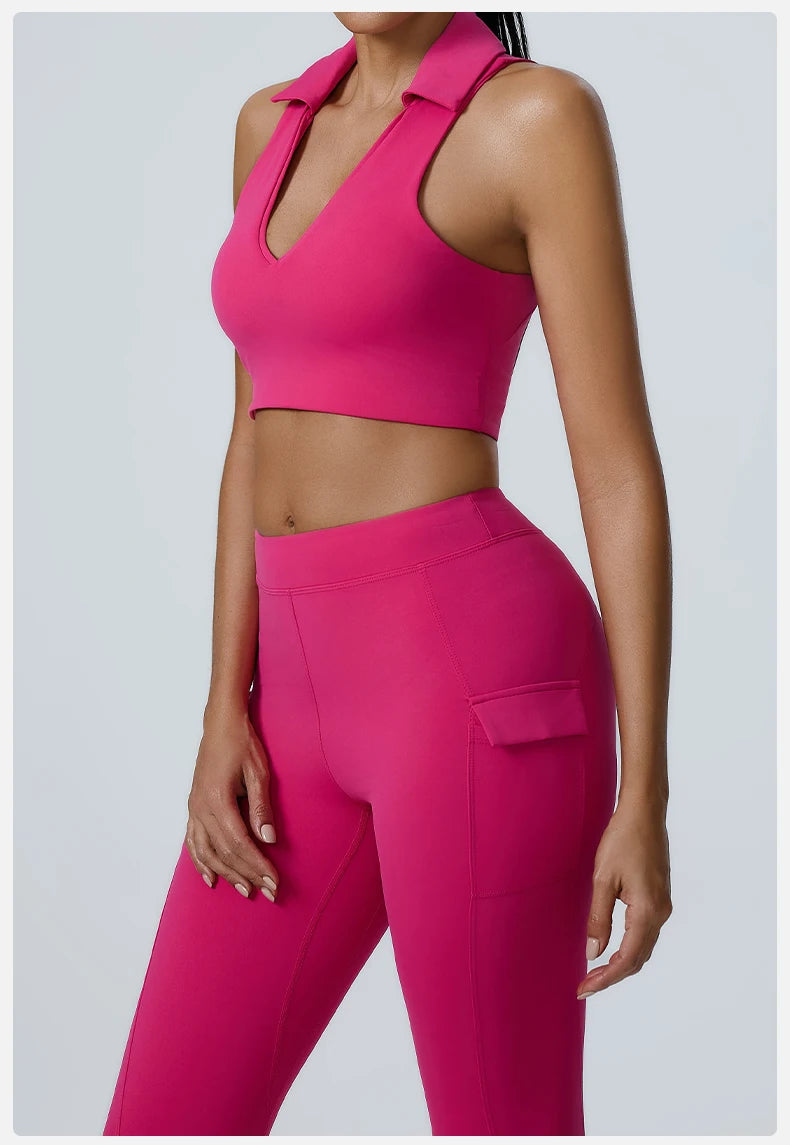 2PCS Yoga Set Women Tracksuit Sportswear Gym Workout Clothing Athletic Wear Fitness Bra High Waist Leggings Push Up Suit