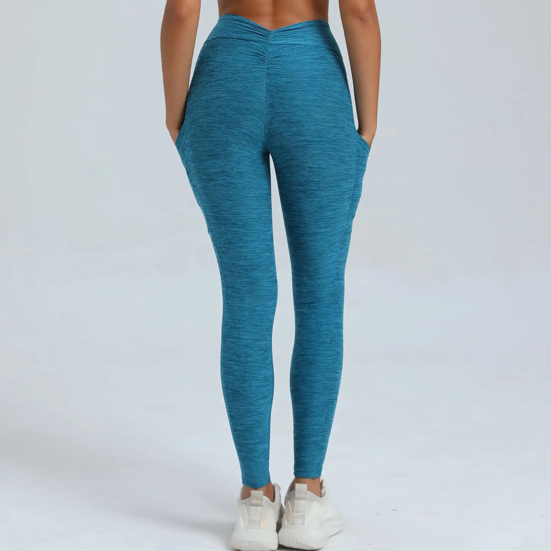 Women Sport Fitness Leggings High Waist Elastic Yoga Pants Training Running Scrunch Butt Gym Leggings Breathable Leggings Female