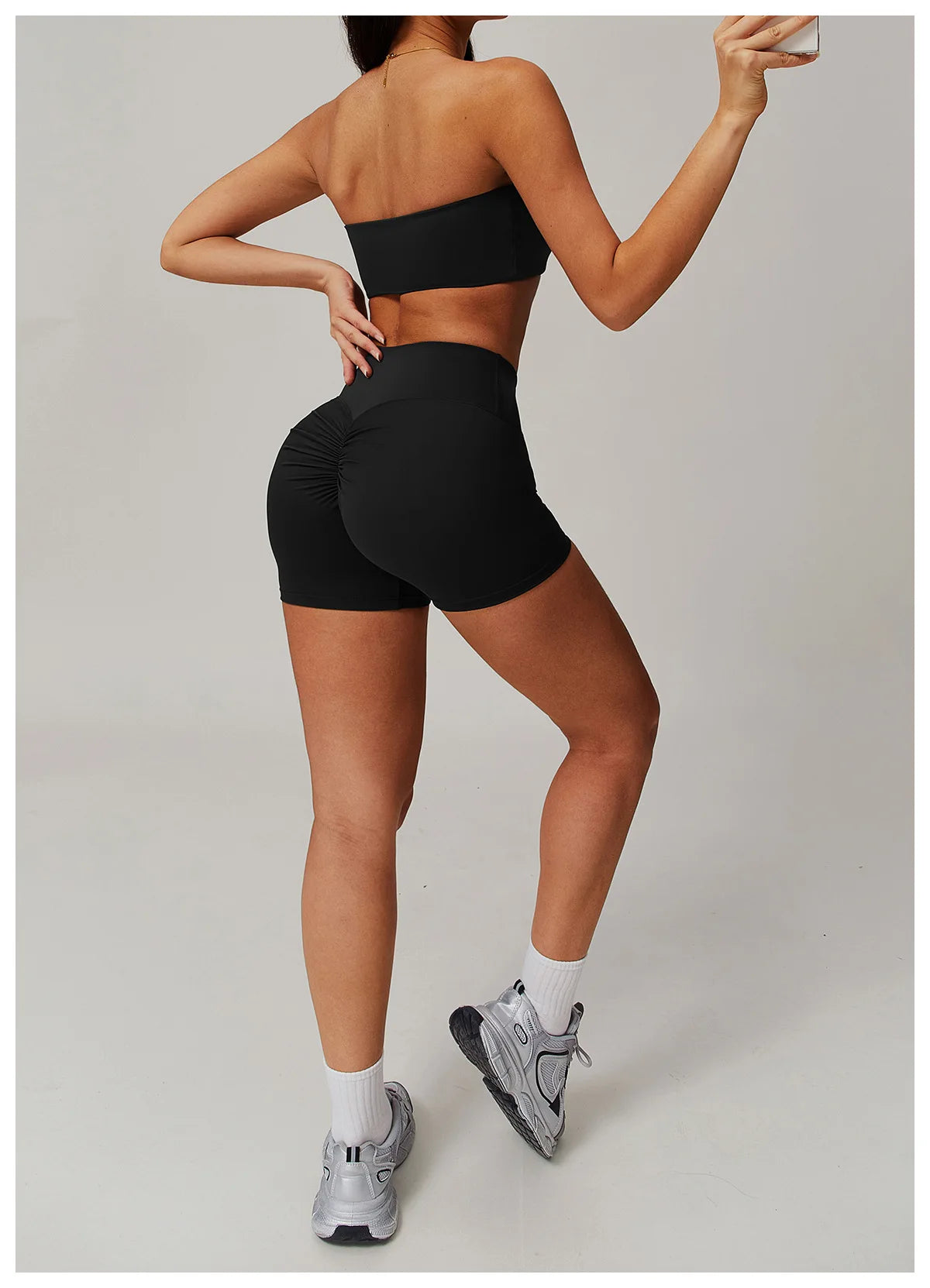 Sports Underwear Women Fitness Bra Intimate Strapless Bustier Bandeau Breathable Wrapped Chest Sports Bra Fitness Tops Yoga Bra