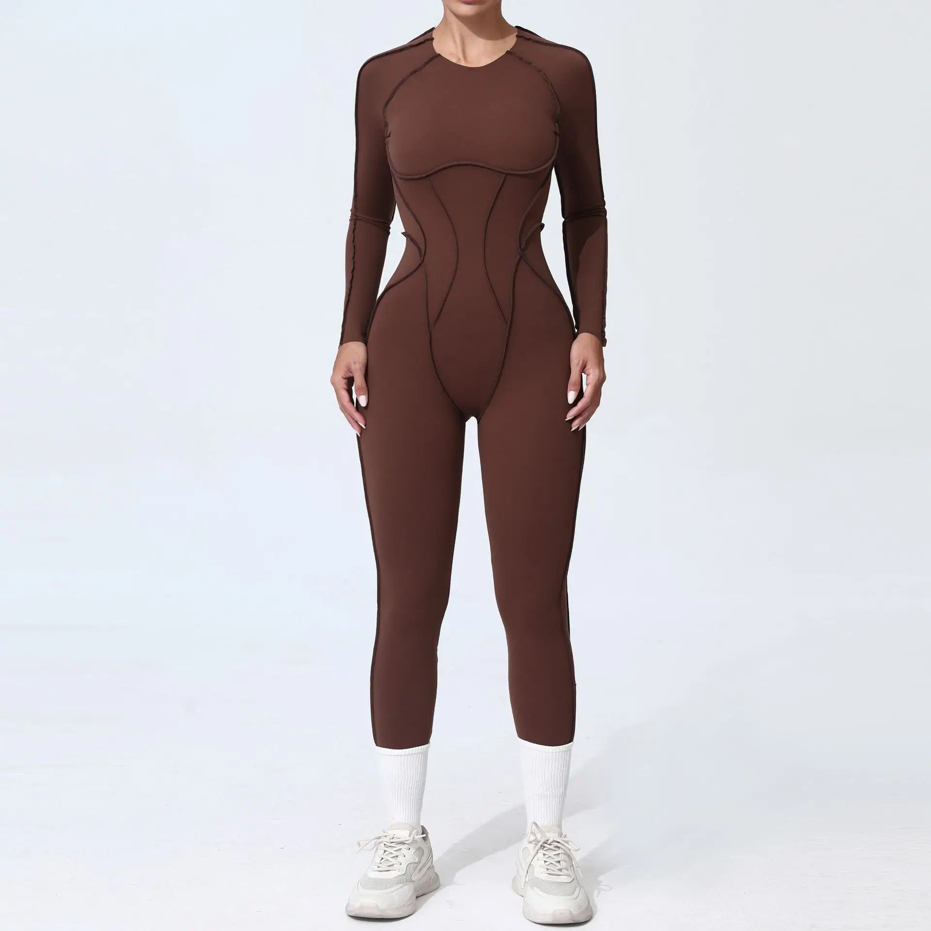 Workout Jumpsuit Sports Overalls Women Tracksuit Gym Clothing Running Long Sleeved Fitness Suits Gym Clothes Sportswear Yoga Set