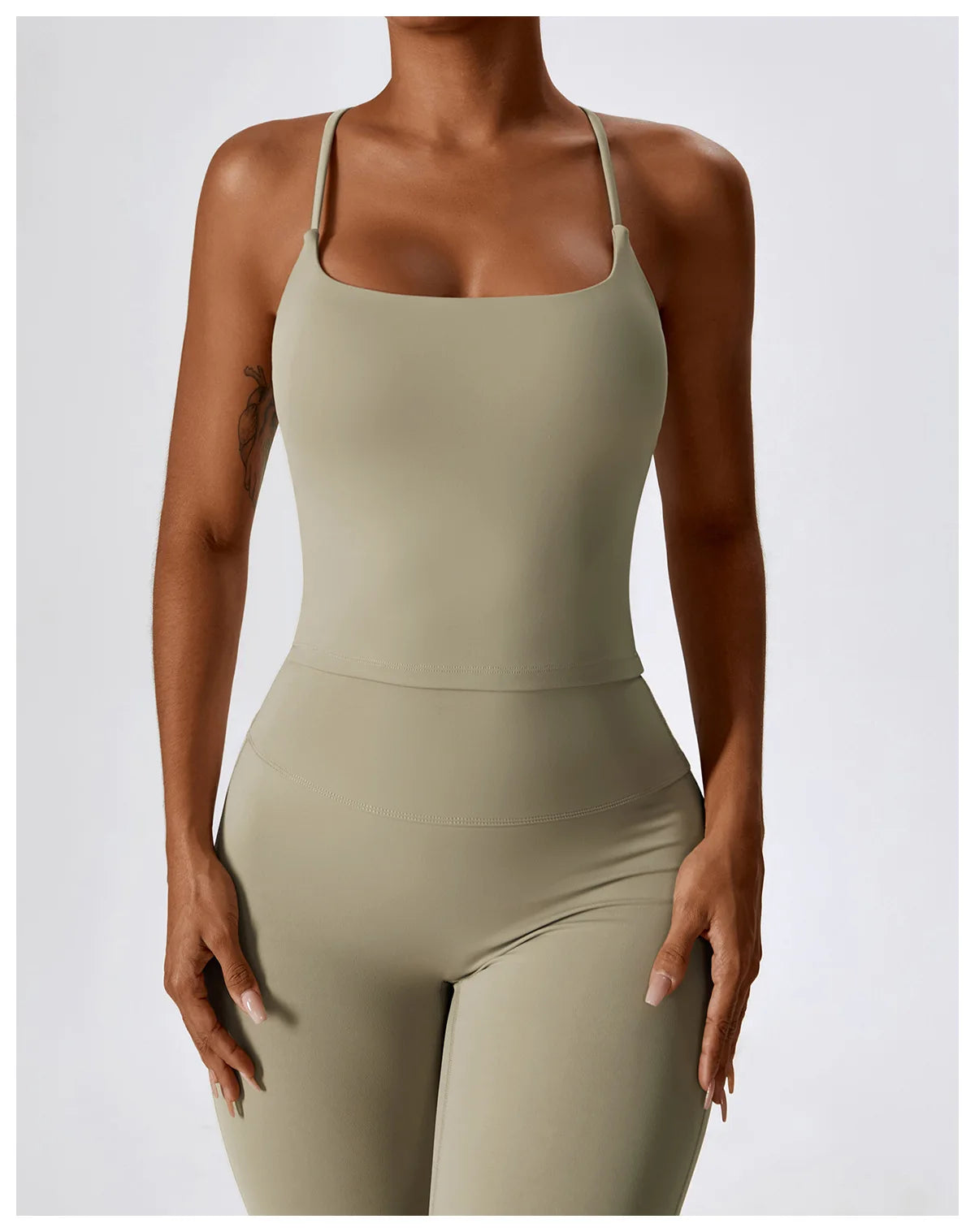 Women Tracksuit Gym Yoga Suit 2PCS Tight Fitting Sports Set Workout Breathable T Shirts Bra Tank Top Loose Bell-bottoms Leggings