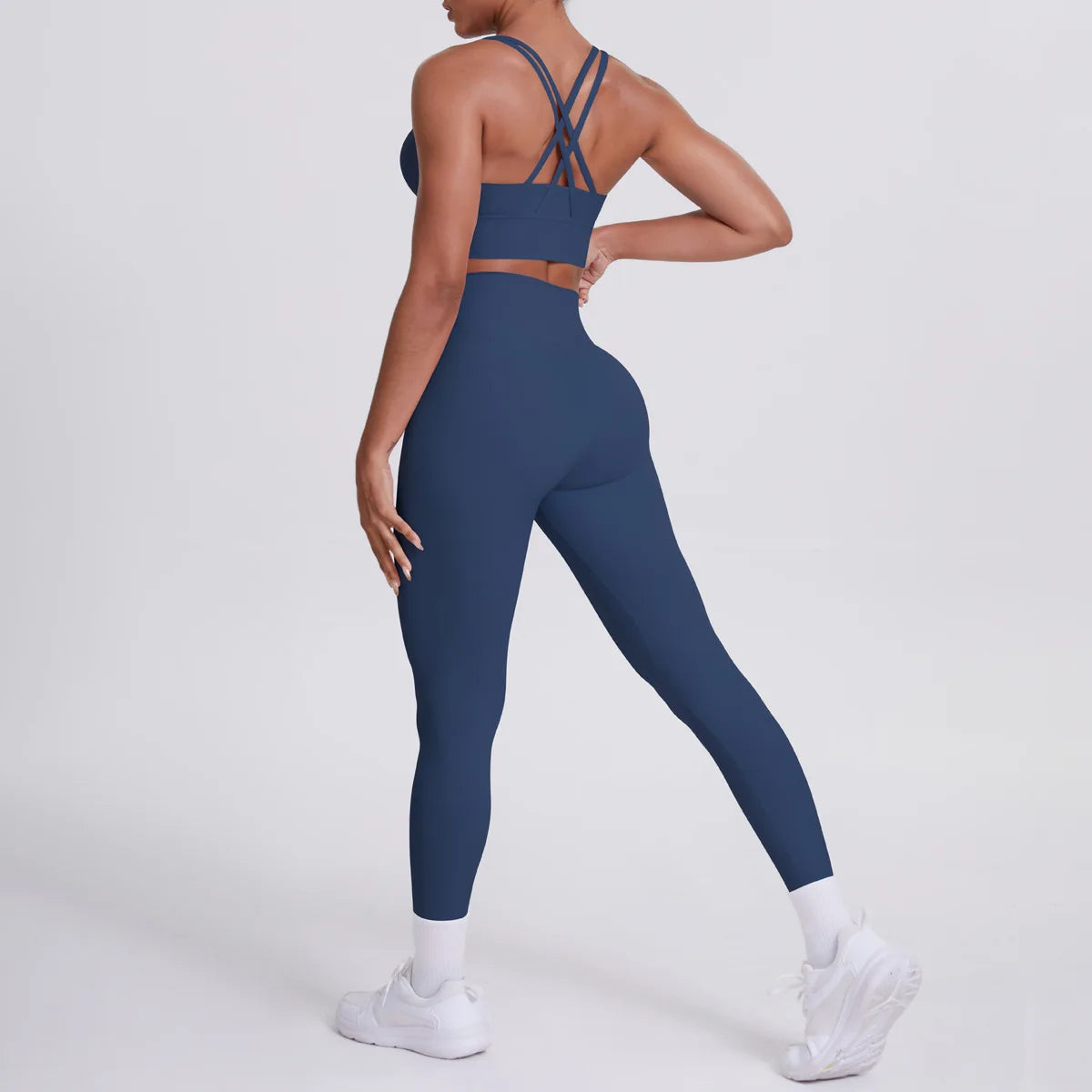 JJUREN Seamless Yoga Suit Women Tracksuit Sports Bra High Waist Leggings Yoga Outfit Gym Set Fitness Workout Clothes Sportswear