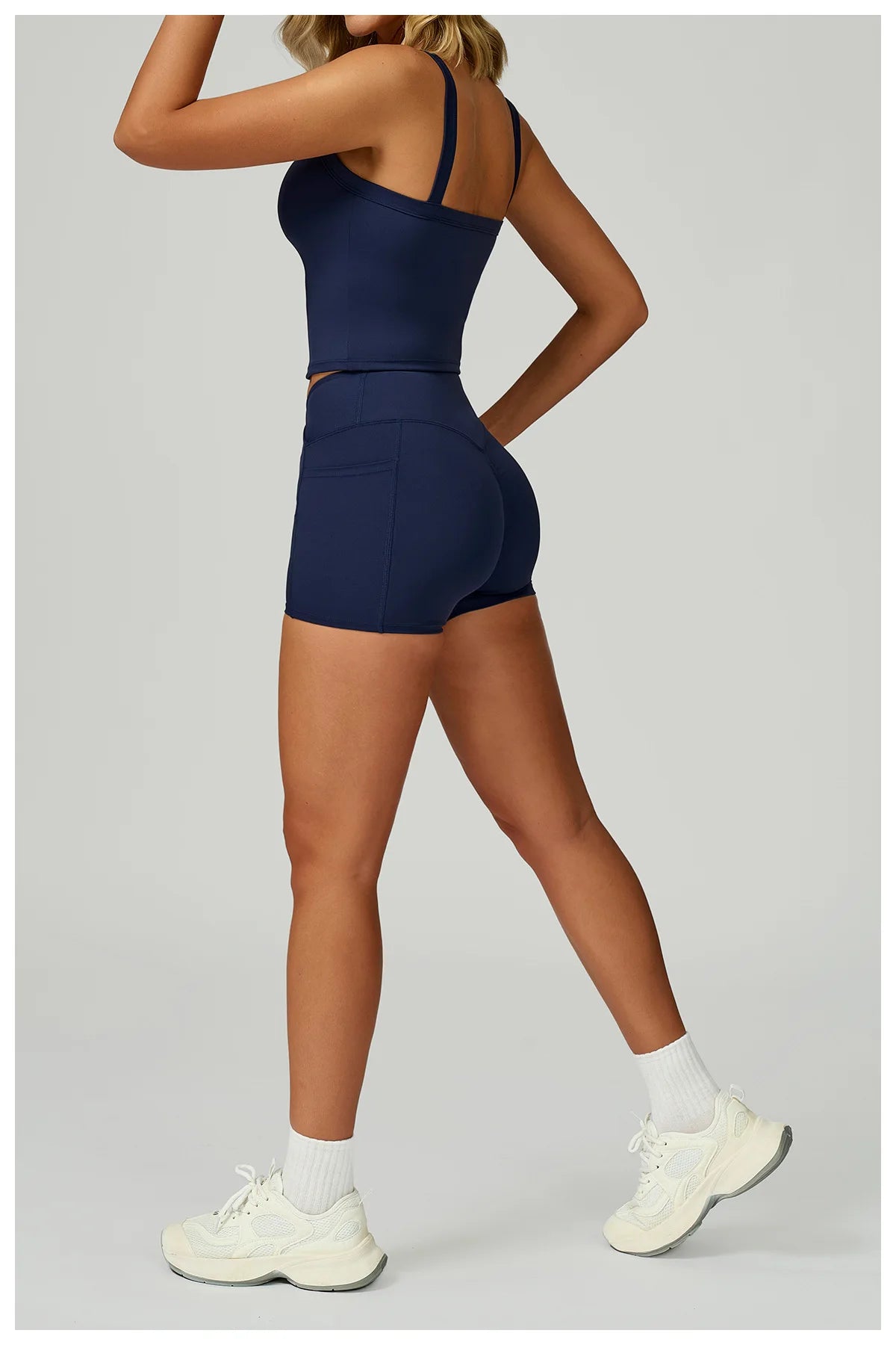 Yoga Suit 2PCS Women Tracksuit Sports Bra High Waist Leggings Shorts Outfit Gym Set Fitness Workout Clothes Push Up Sportswear