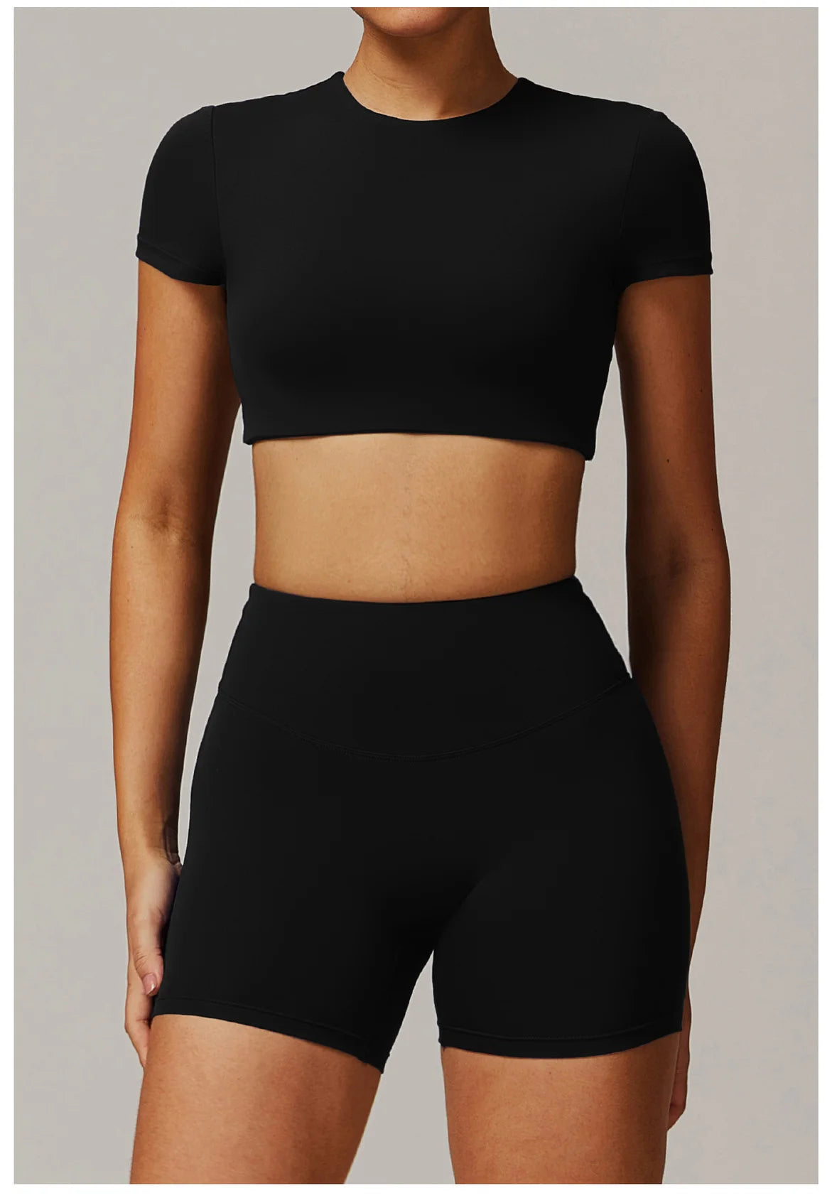 Yoga Top Sport T Shirts Women Fitness Clothes Workout Short Sleeve Top Yoga Shirt Gym Running Back Hollow Out Push Up Sport Top