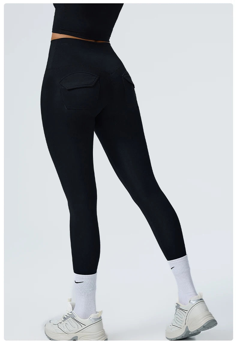 Yoga Leggings Women's High Waist Leggings Butt Lifting Breathable Sports Pants for Women Gym Leggings Pocket Push Up Tight