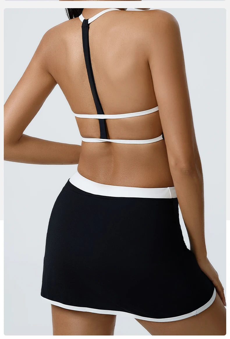 Workout Clothes Women's Tracksuit 2PCS Yoga Set Sportswear Gym Clothing High Waist Leggings Sportswear Fitness Sports Bra