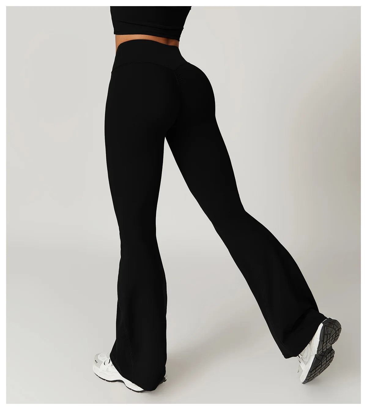 Flare Leggings Yoga Pants Women Bell-bottoms Yoga Tights High Waist Fitness Pants Stretch Gym Workout Sports Push Up Leggings