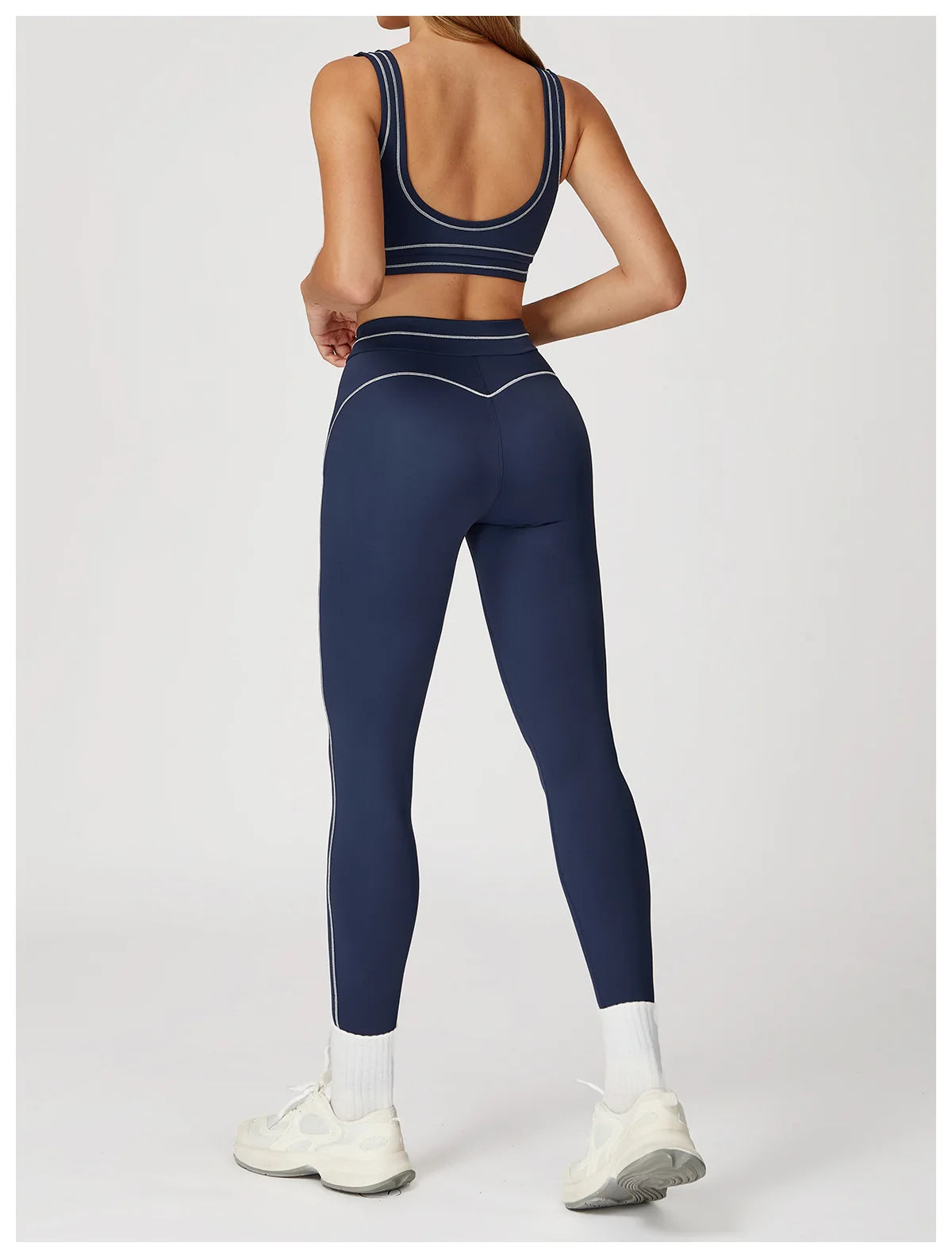 Women's Tracksuit Yoga Set 2PCS Sport Suit Gym Wear Workout Clothes Gym Outfits High Waist Legging Fitness Bra Set Sports Suits