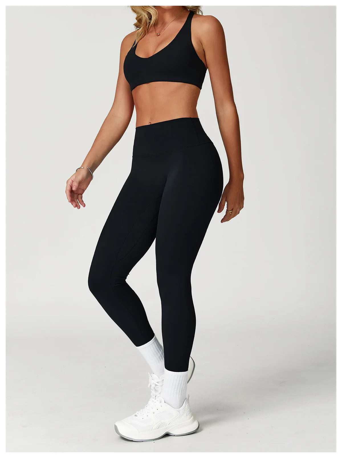 Women's Tracksuit 2PCS Fitness Suit Yoga Set Sportswear Workout Sports Bra High Waist Leggings Gym Clothing Seamless Sports Suit