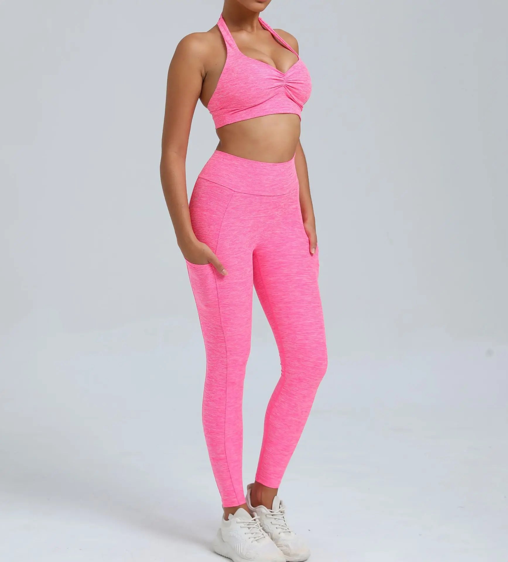 Fitness Suit Women Tracksuit Yoga Set Sportswear Workout Clothes Sports Bra High Waist Leggings Gym Clothing Sports Suits