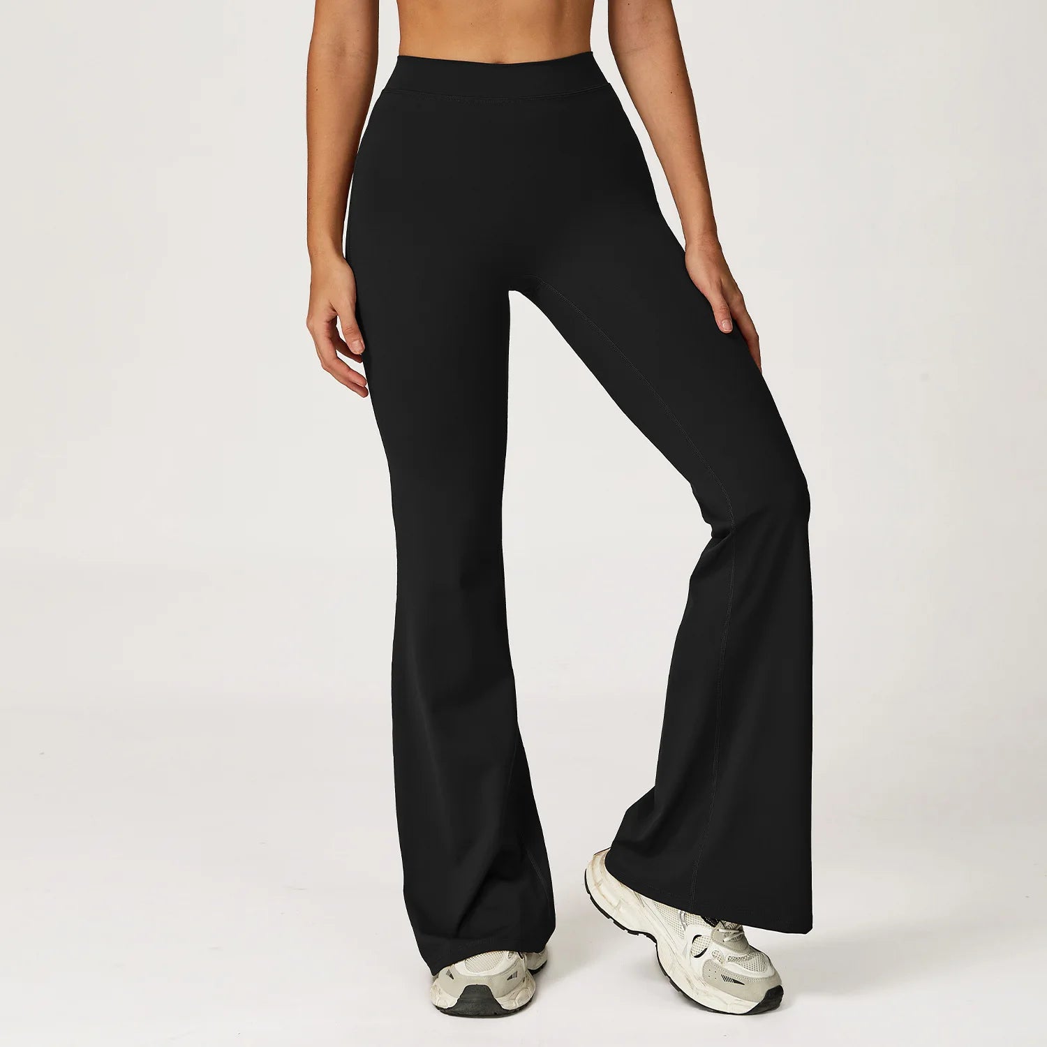 High Waist Flared Leggings Women Gym Fitness Yoga Pants Workout Runing Sport Leggings Women's Control Tummy Yoga Wide Leg Pants