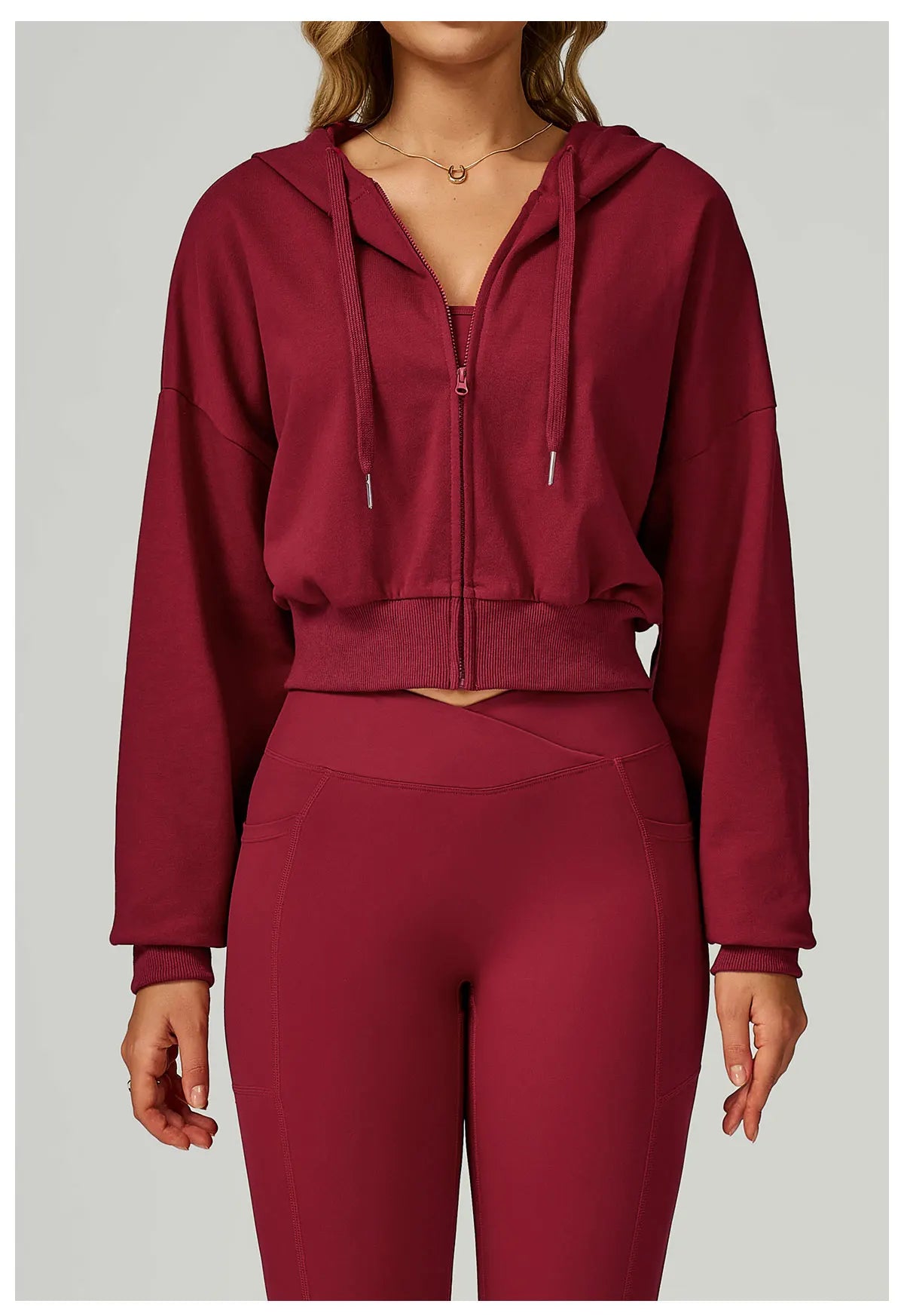 Winter Zipper Sports Hoodie for Women Hooded Long Sleeved Casual Loose and Versatile Hoodie Women Running and Fitness Sportswear