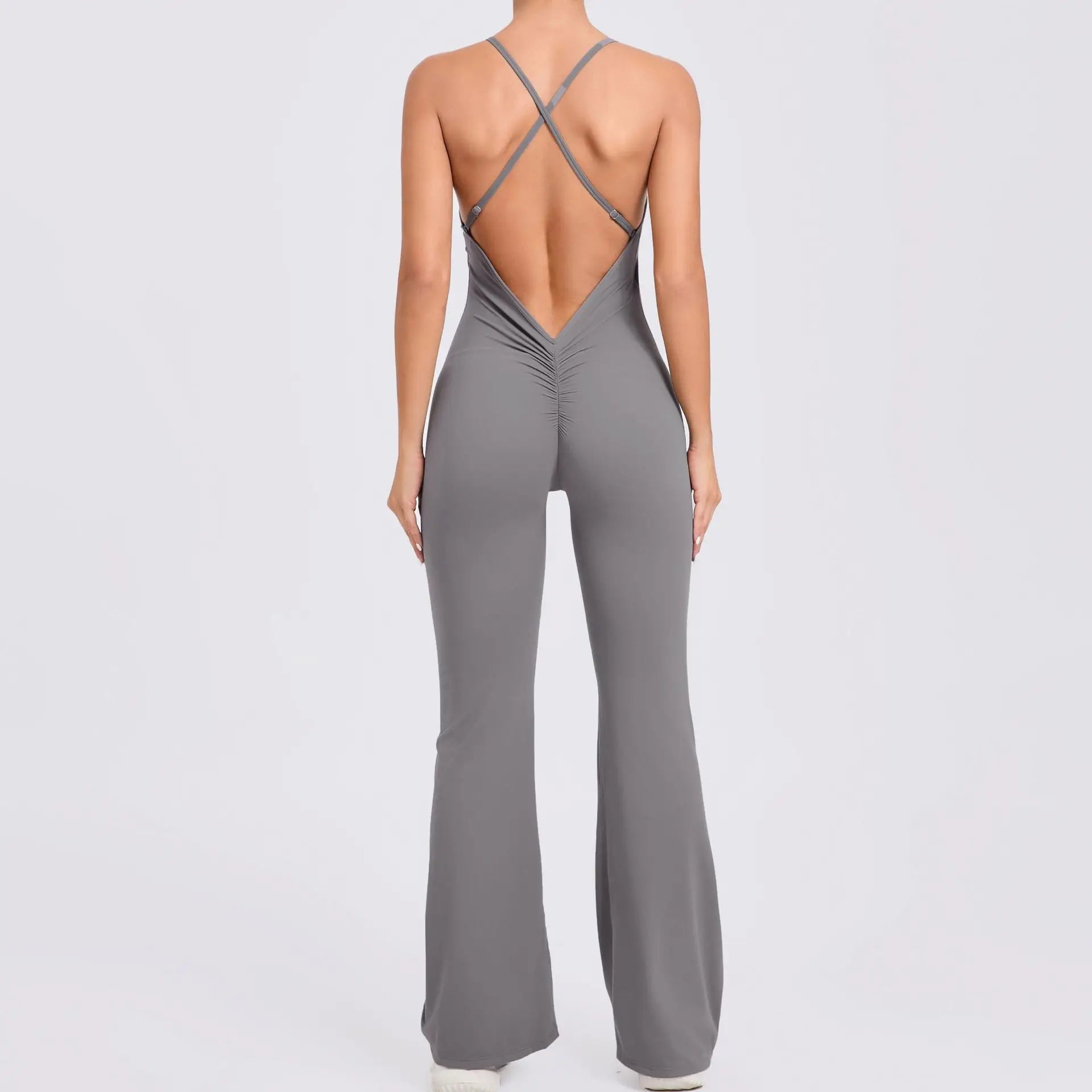 Workout Clothes Women Tracksuit Yoga Set Backless Jumpsuits One Piece Fitness Workout Rompers Sportswear Push Up Gym Set